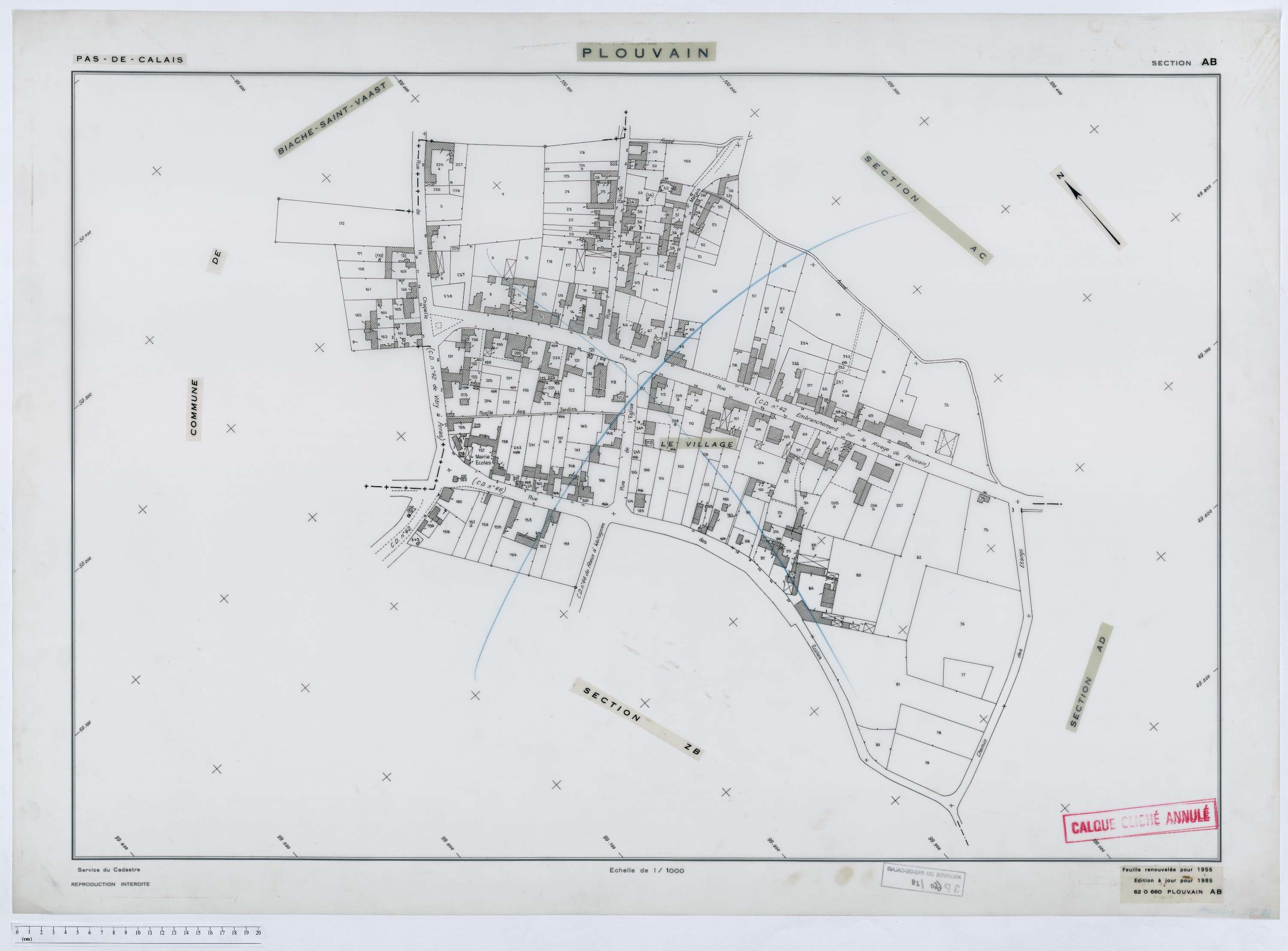 Plouvain - Section AB.