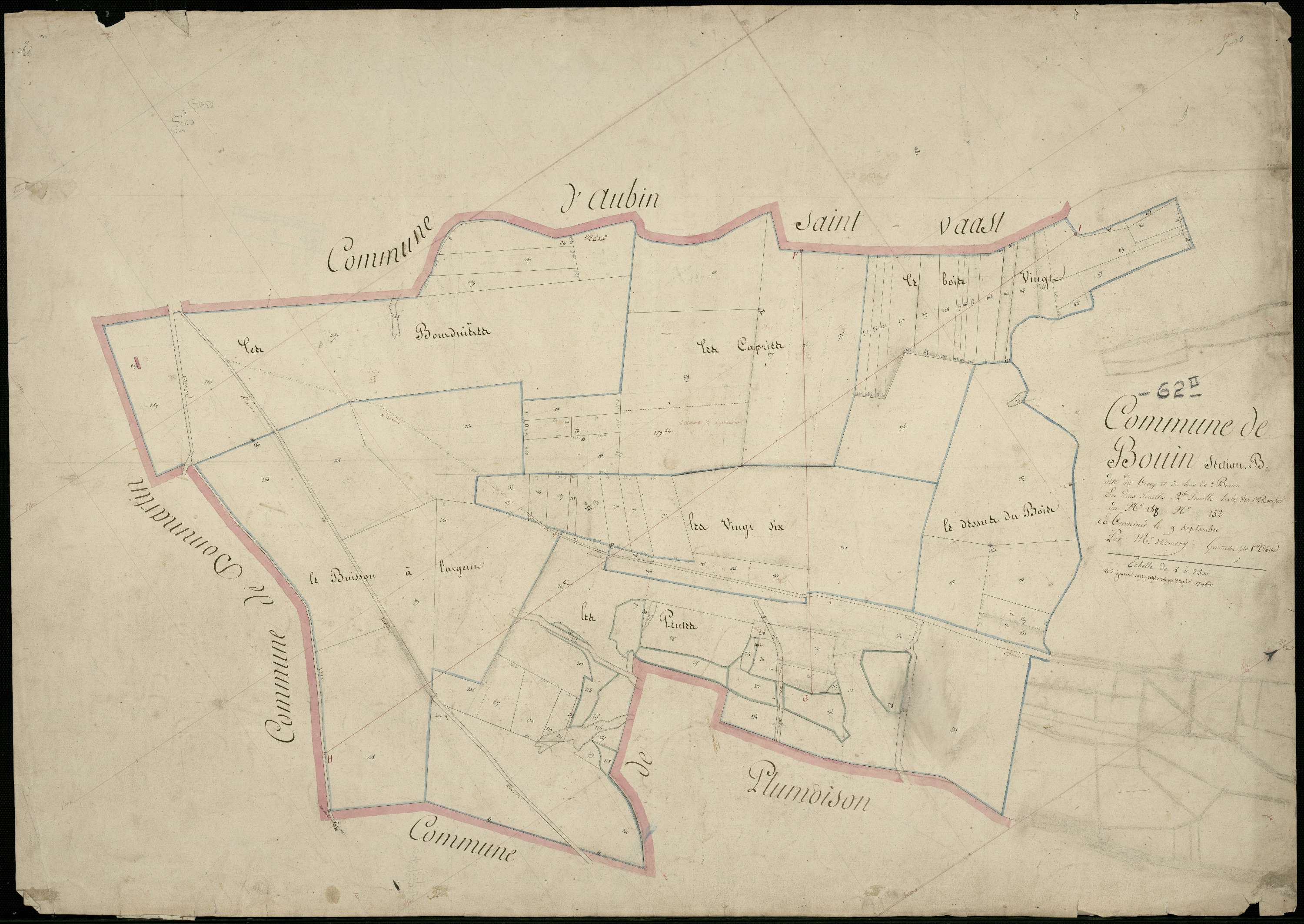 Bouin-Plumoison - Section B, 2e feuille