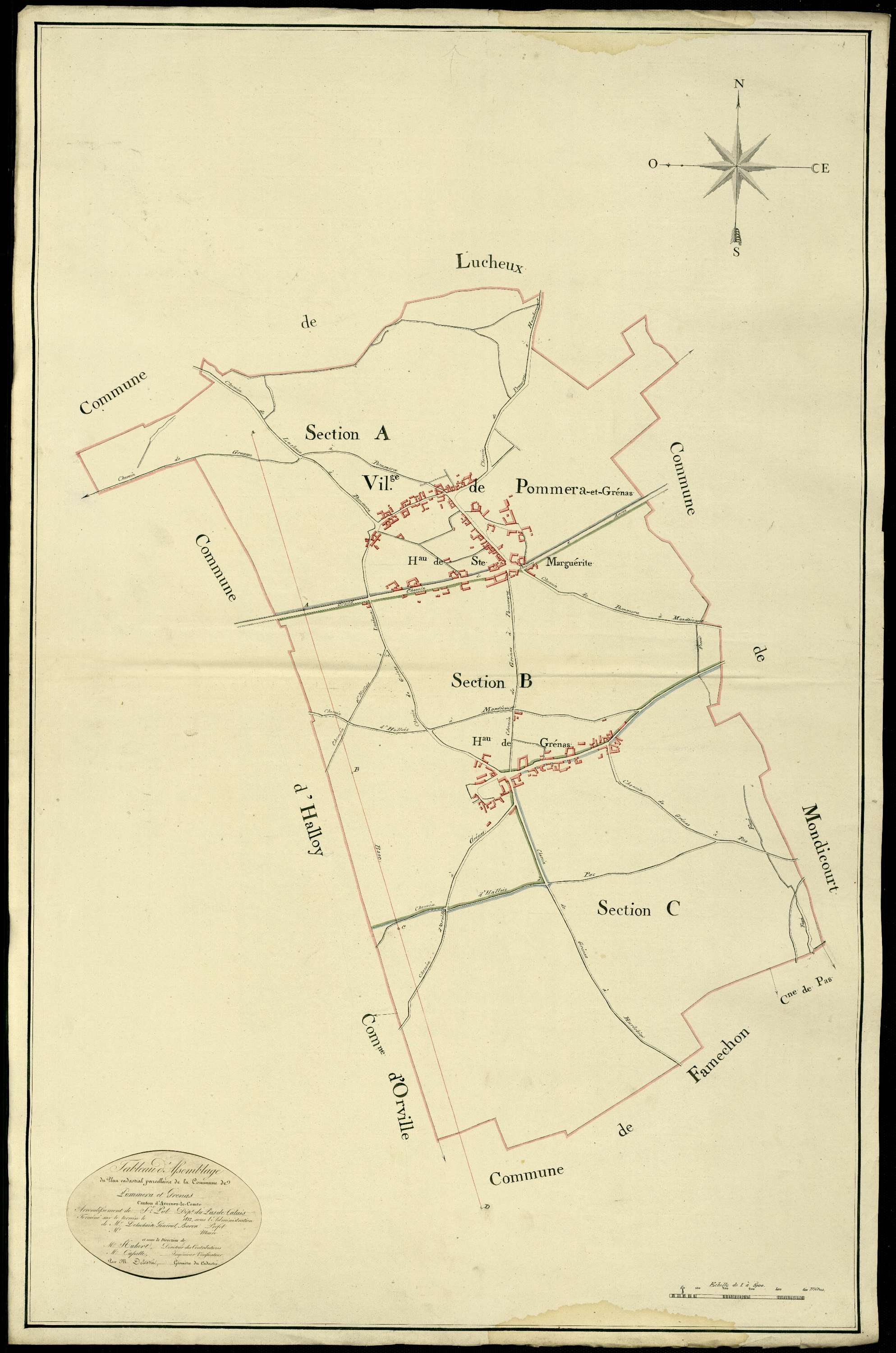 Pommera - Tableau d'assemblage