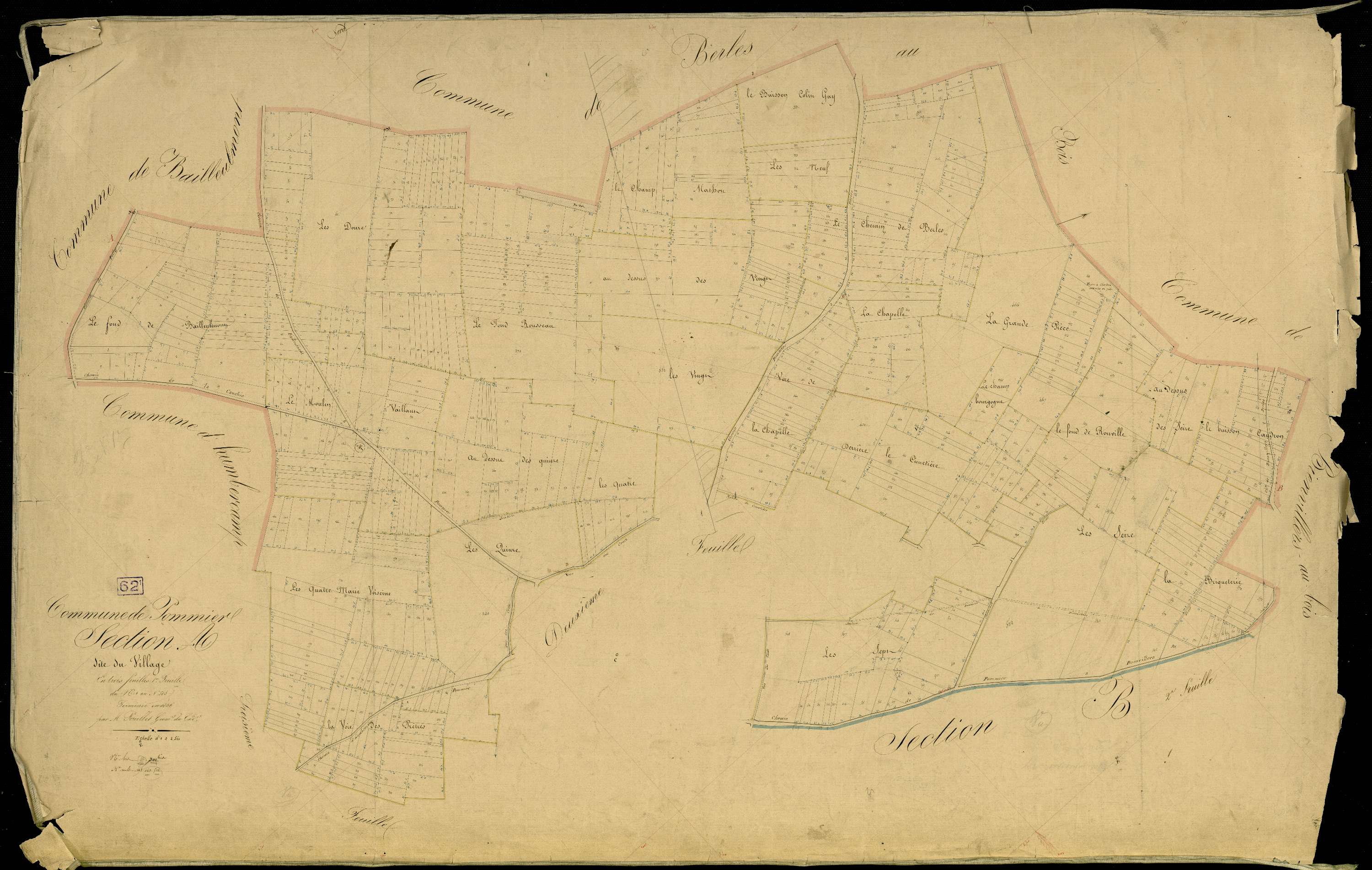 Pommier - Section A, 1re feuille