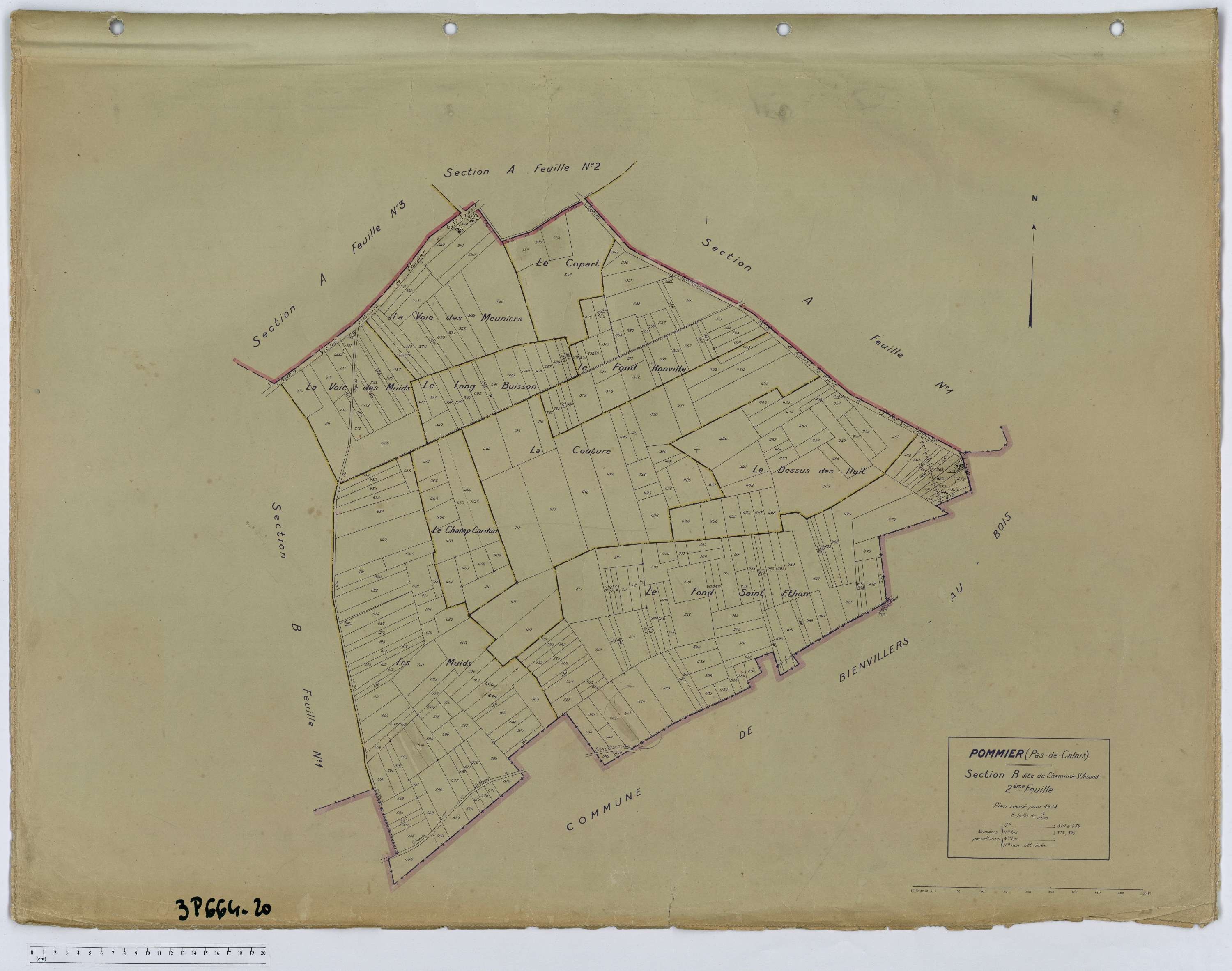 Pommier - Section B, feuille 2.