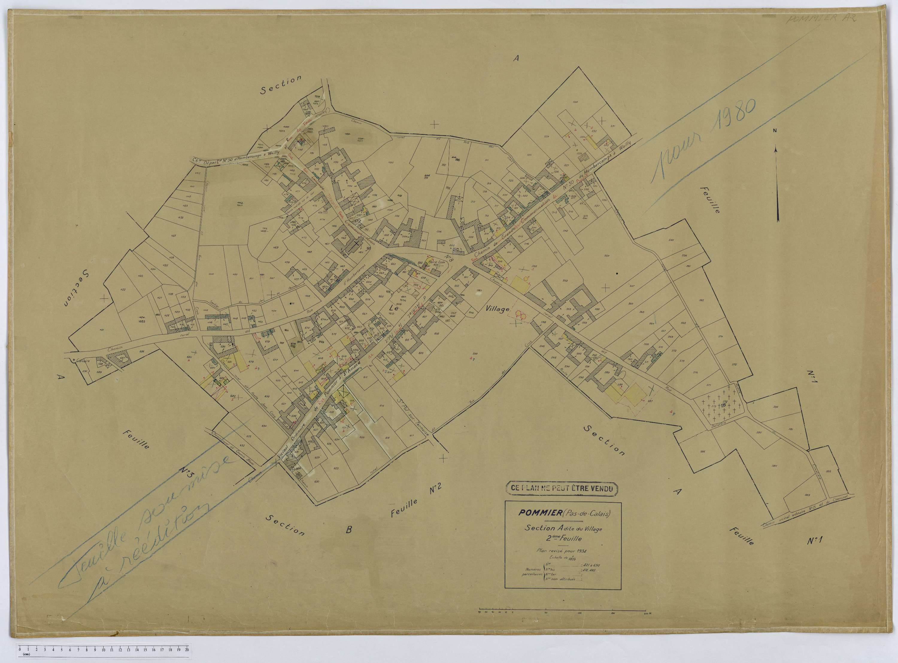 Pommier - Section A, feuille 2.