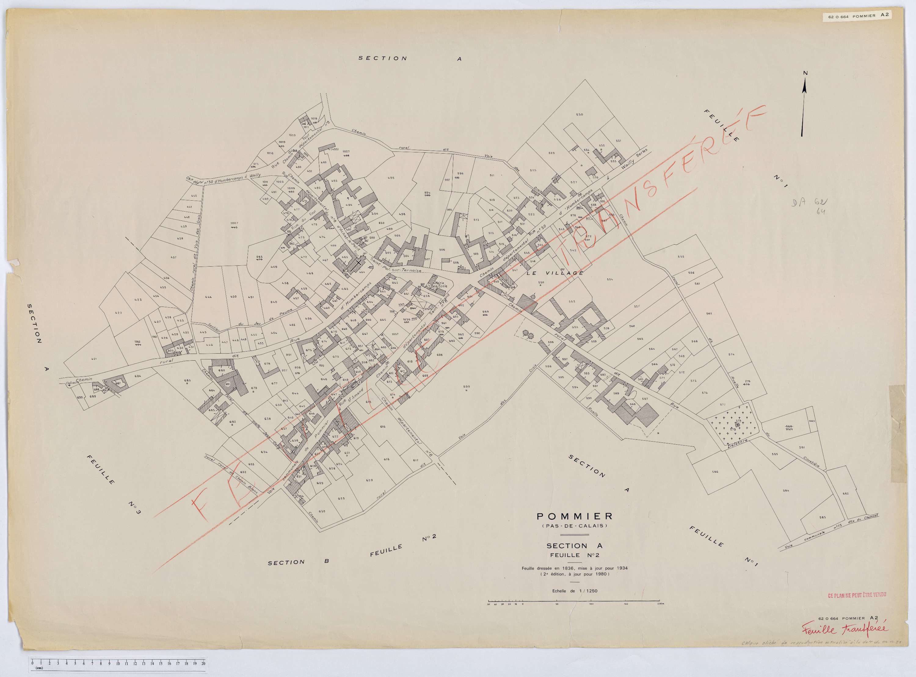 Pommier - Section A, feuille 2.
