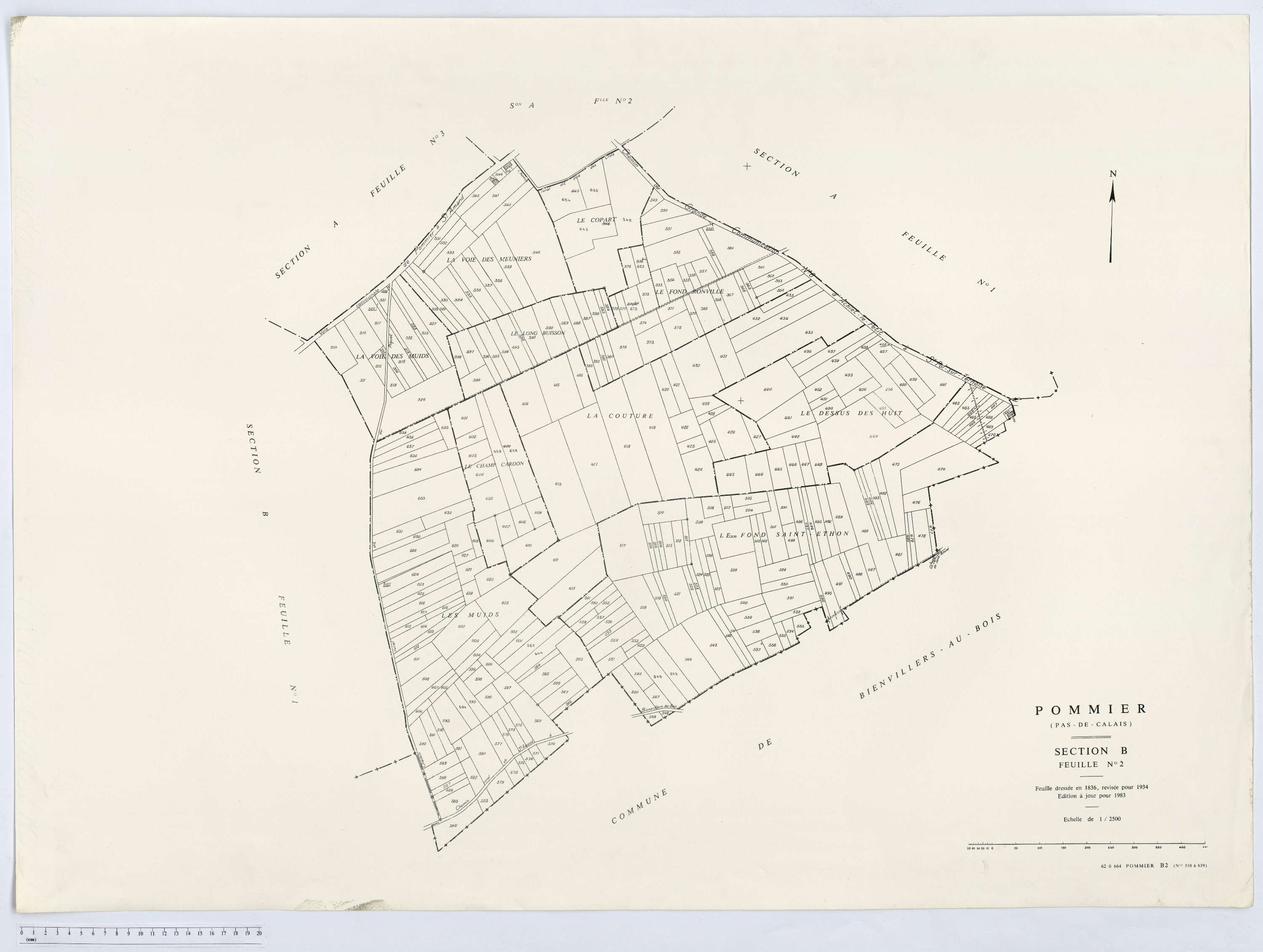 Pommier - Section B, feuille 2.