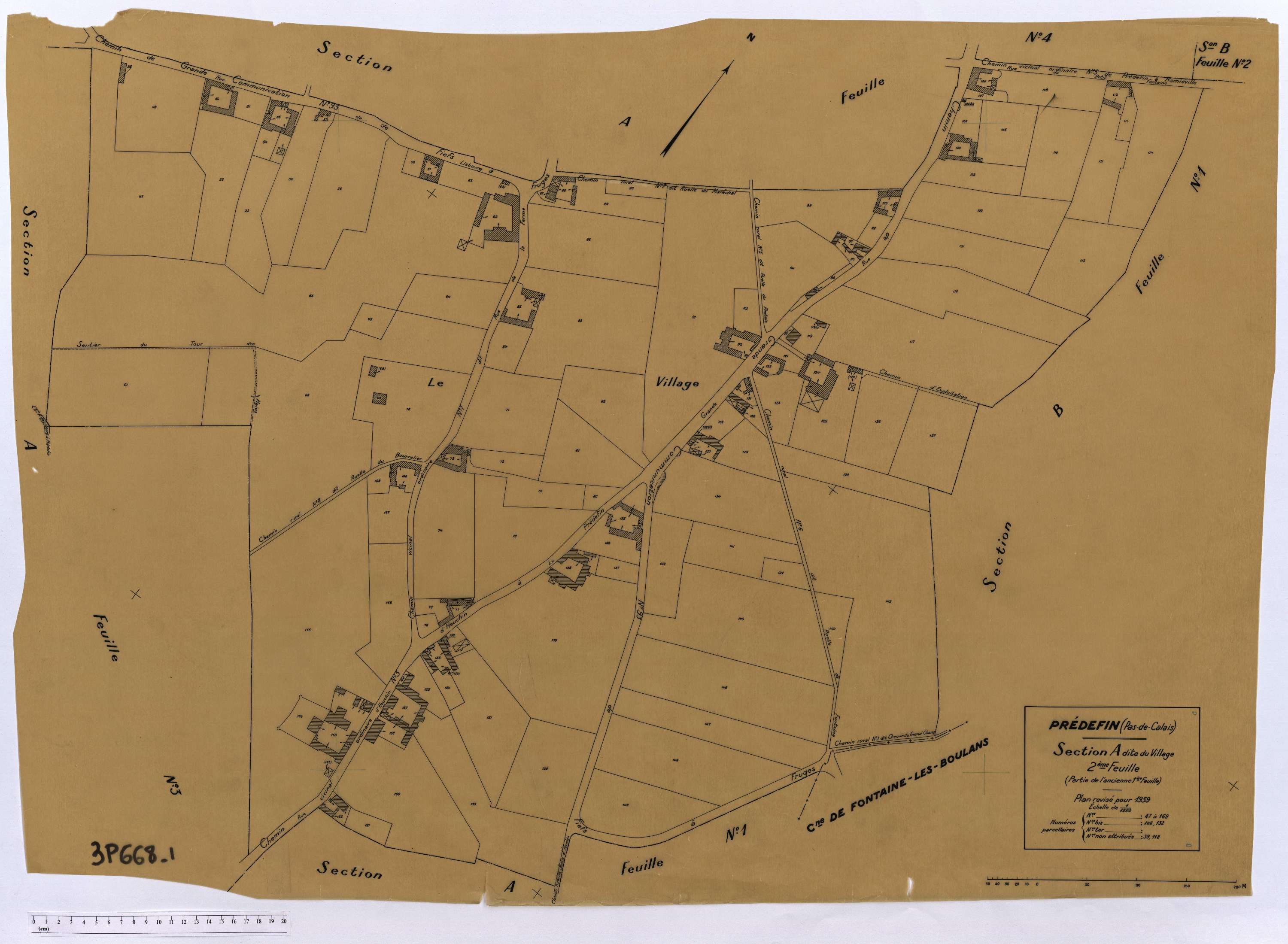 Prédefin - Section A, feuille 2.