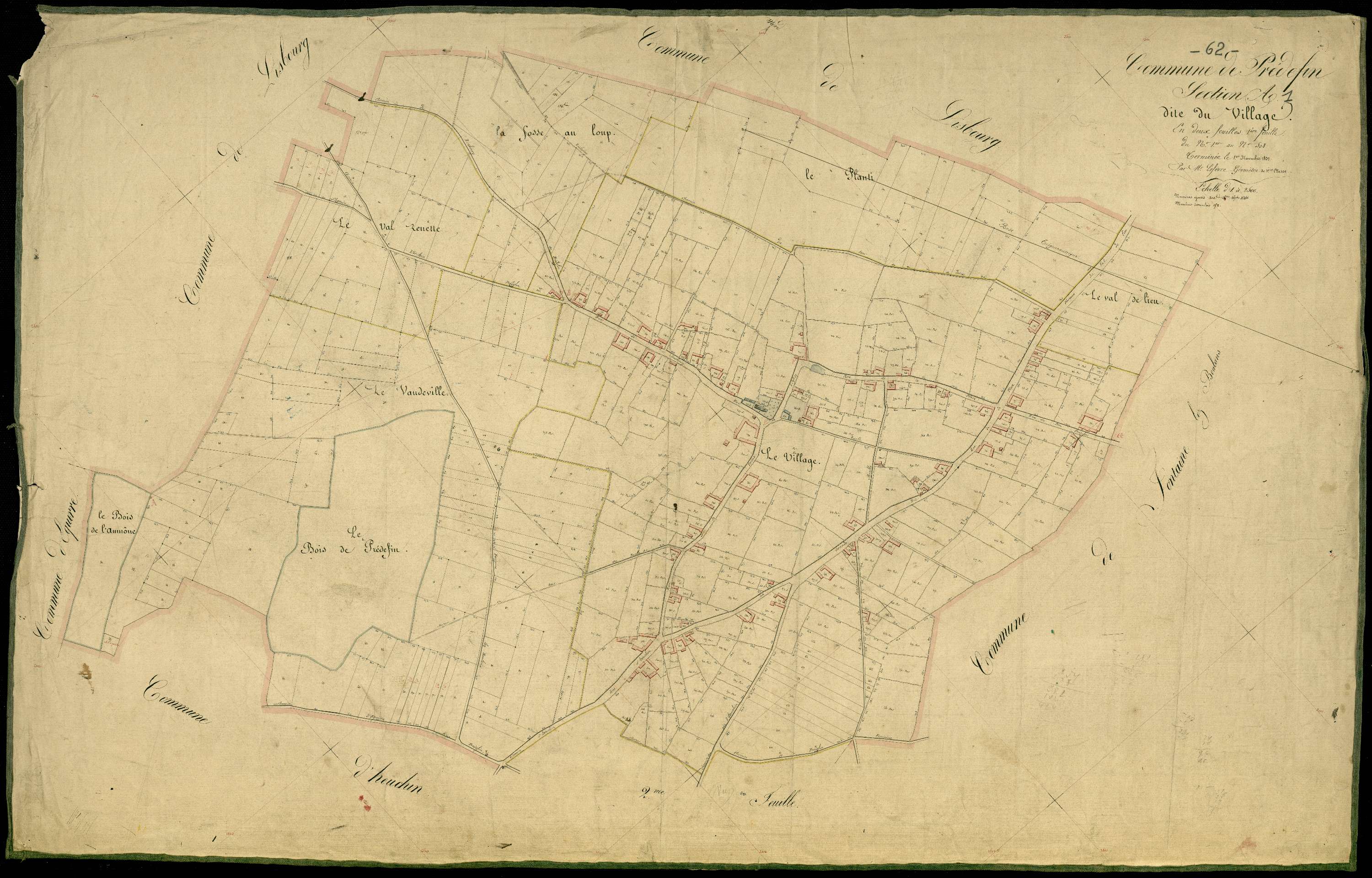 Prédefin - Section A, 1re feuille