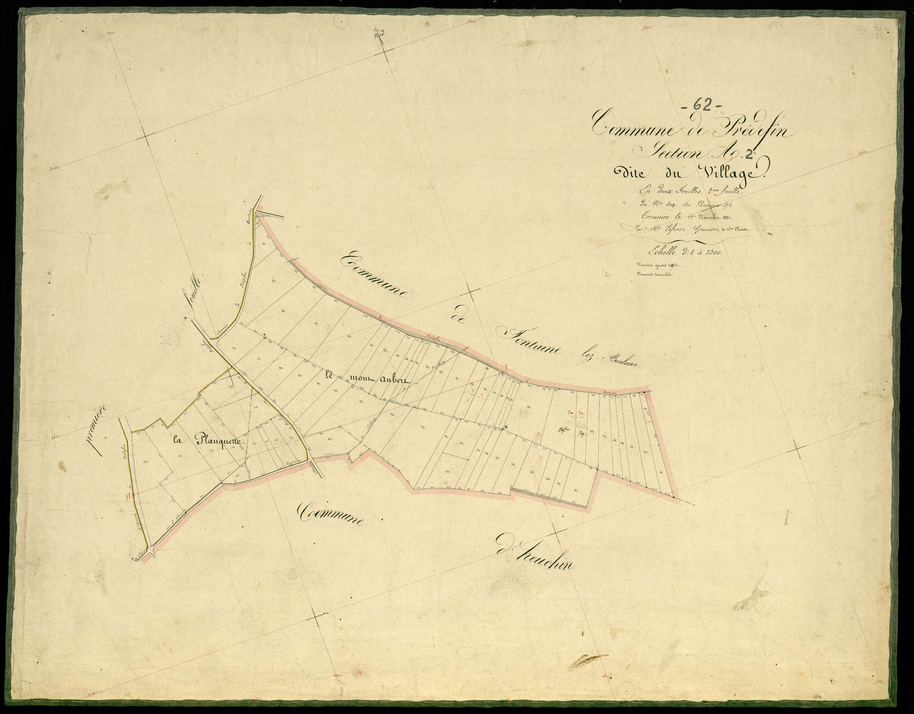 Prédefin - Section A, 2e feuille