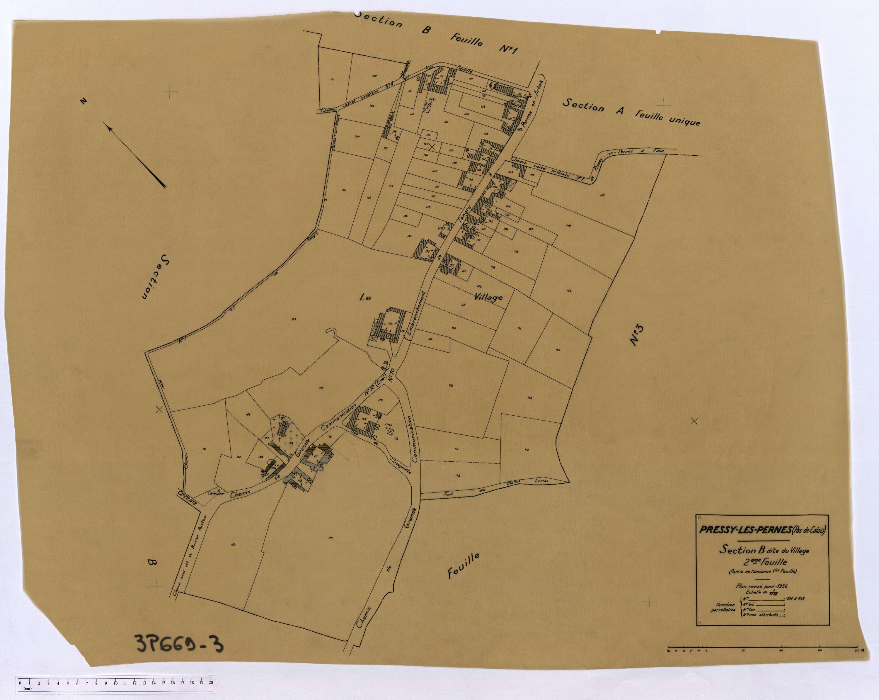 Pressy - Section B, feuille 2.