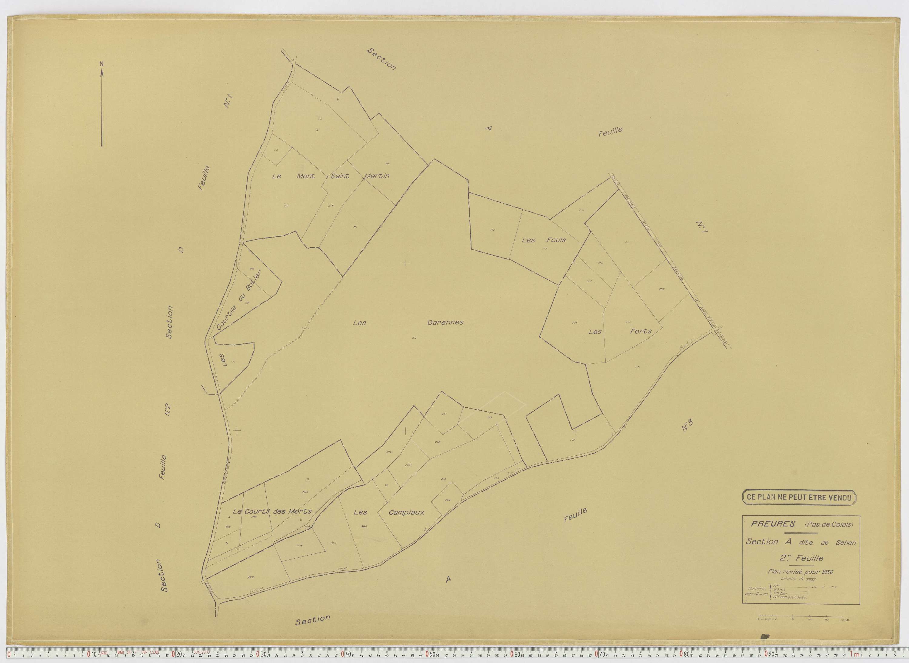 Preures - Section A, feuille 2.
