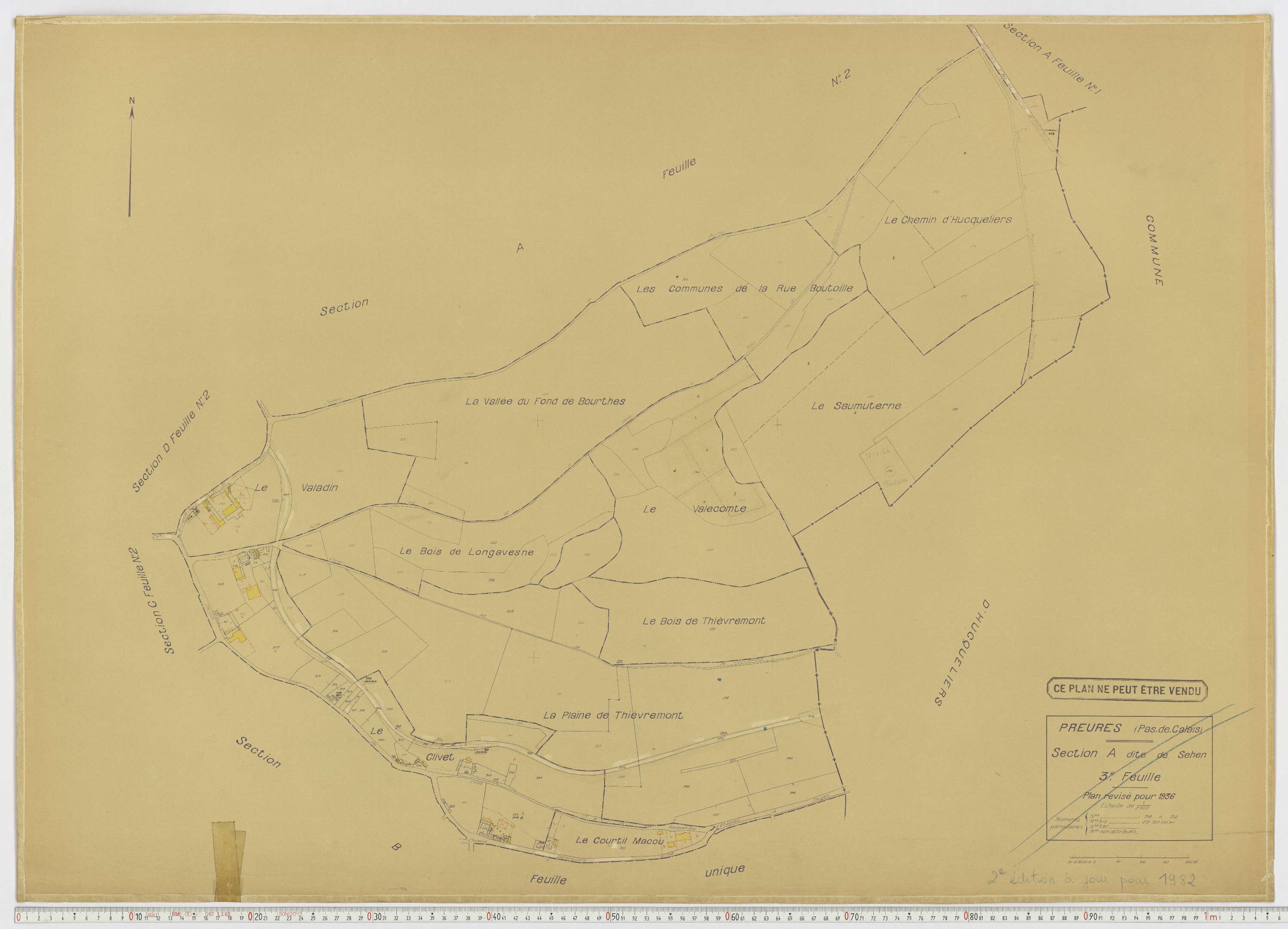 Preures - Section A, feuille 3.