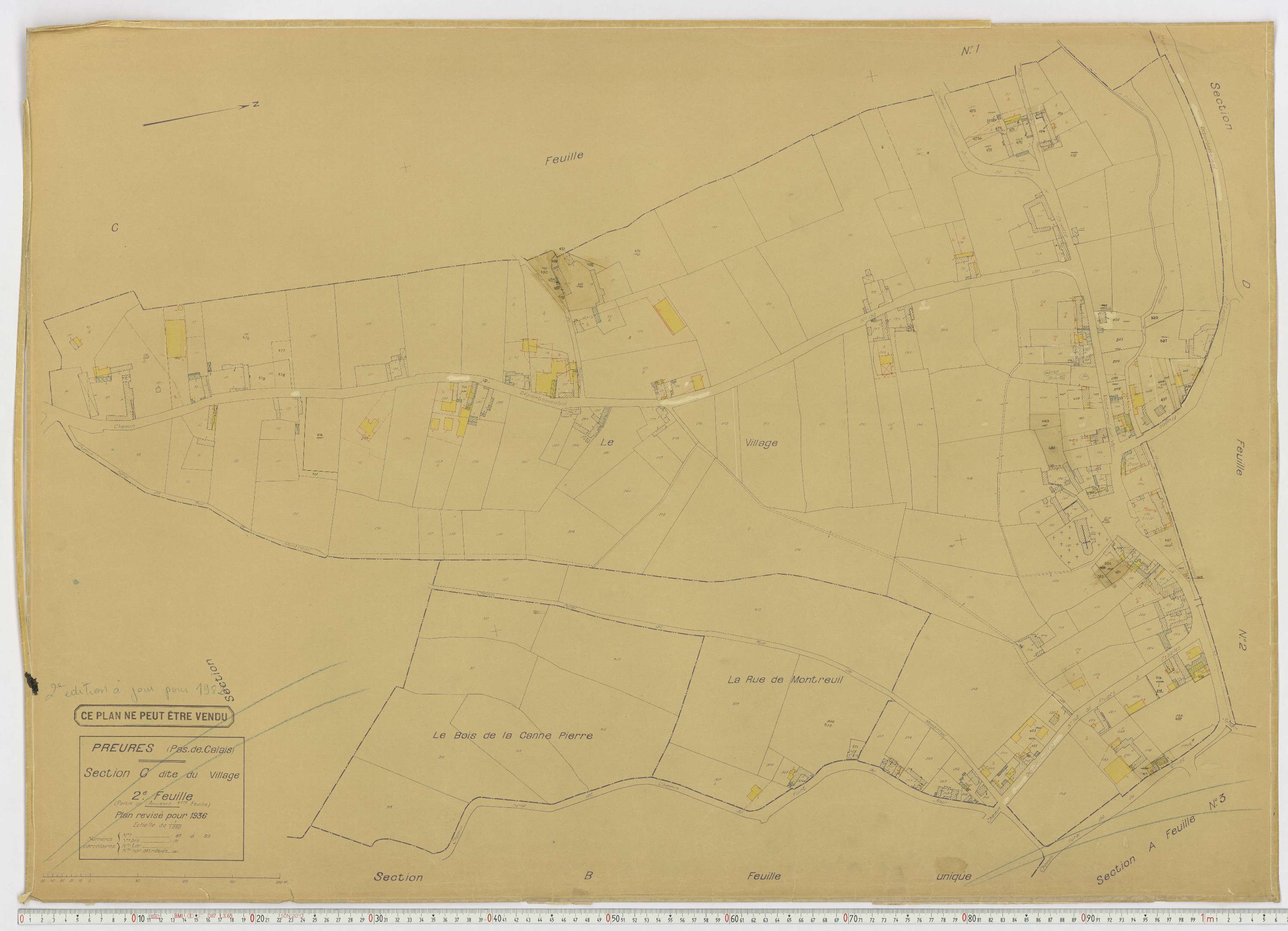 Preures - Section C, feuille 2.