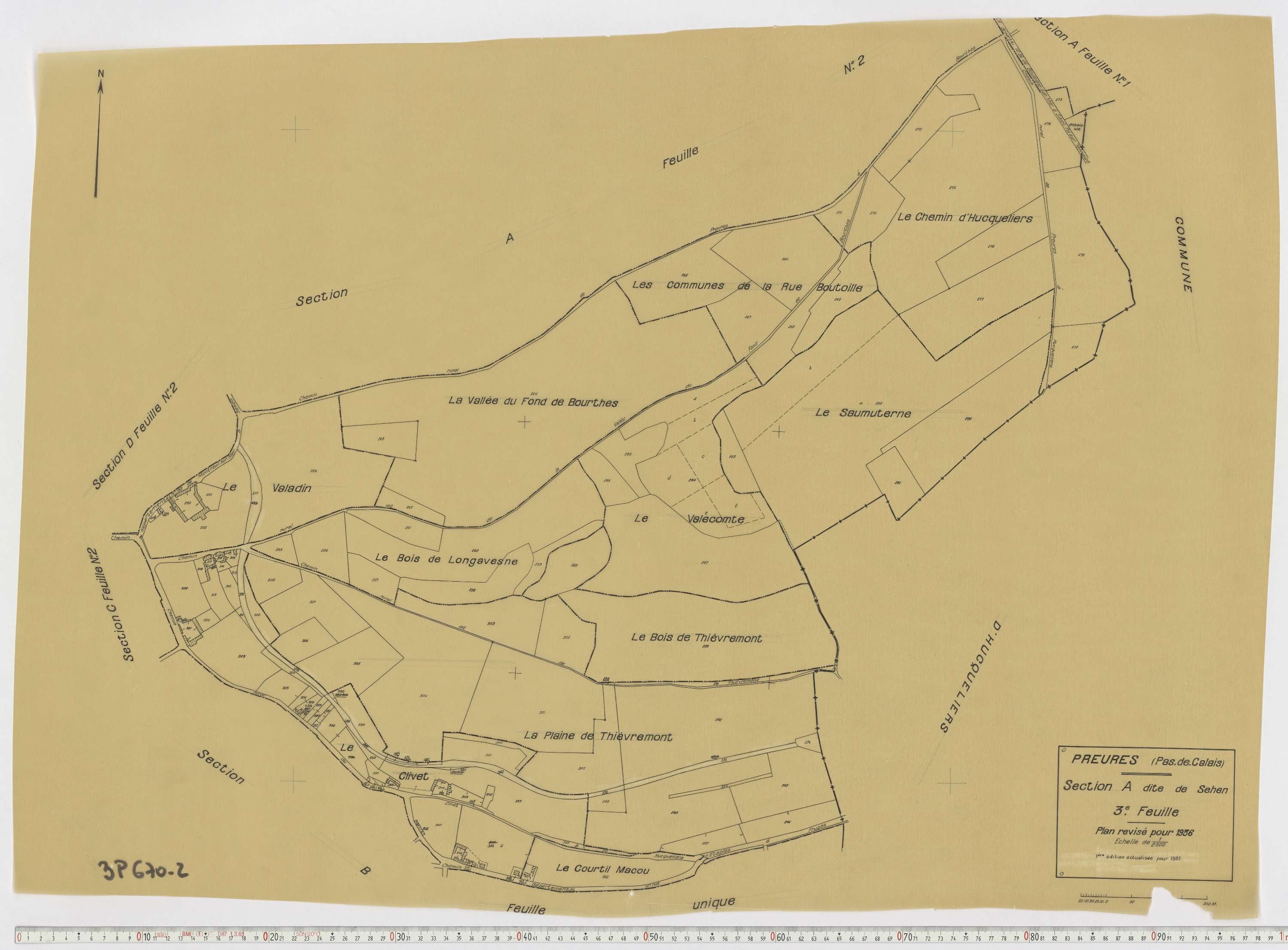 Preures - Section A, feuille 3.
