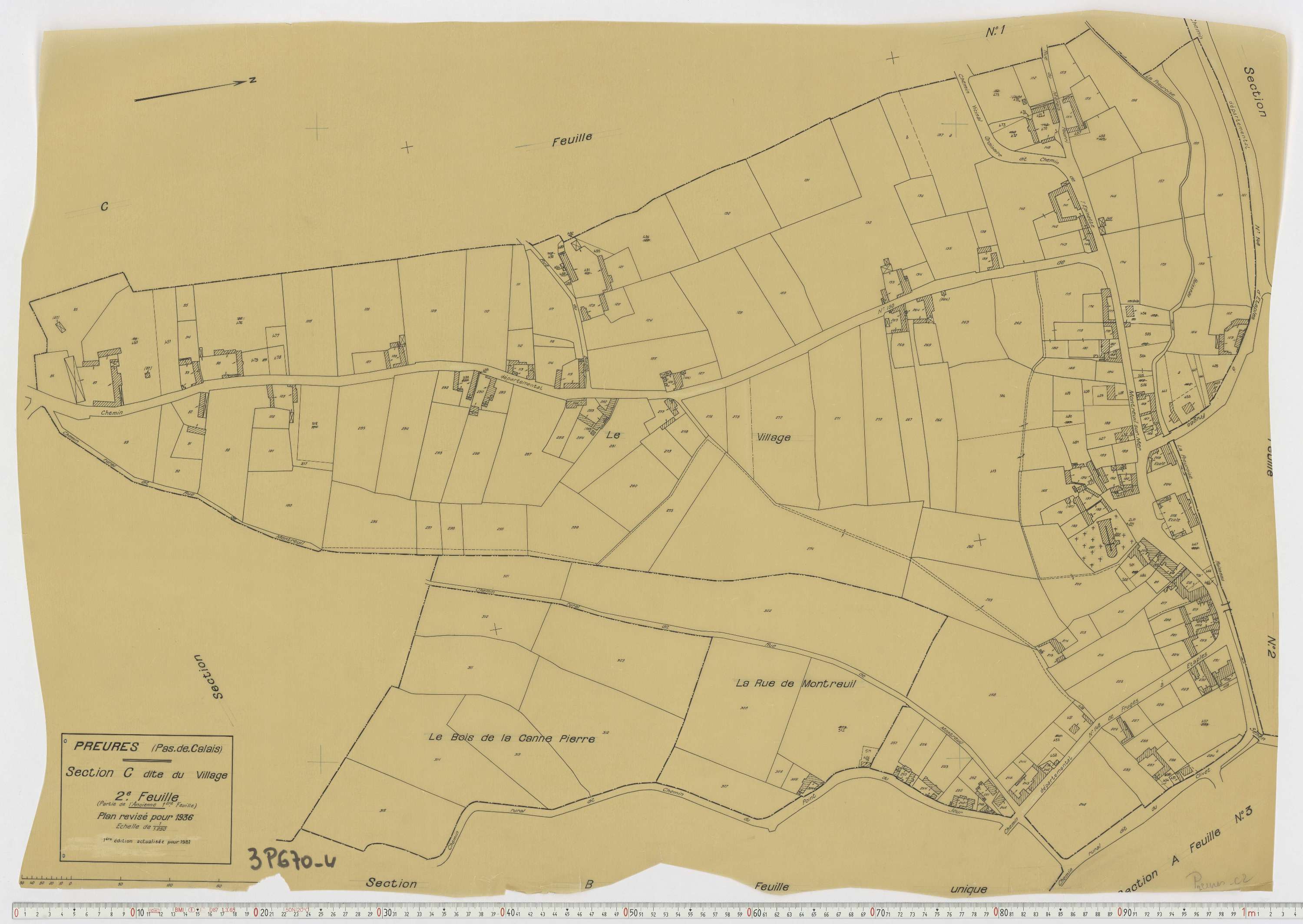 Preures - Section C, feuille 2.
