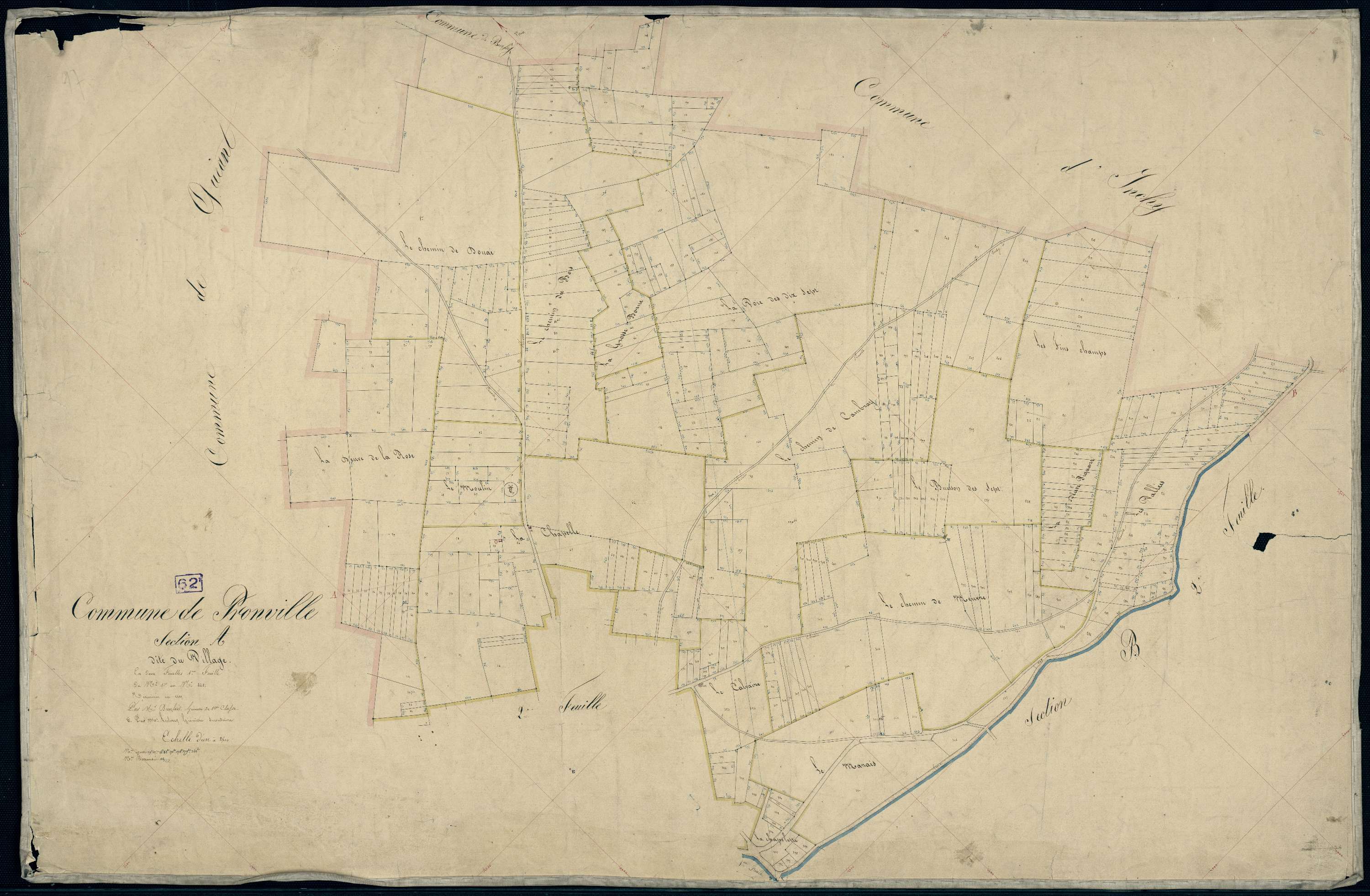 Pronville - Section A, 1re feuille