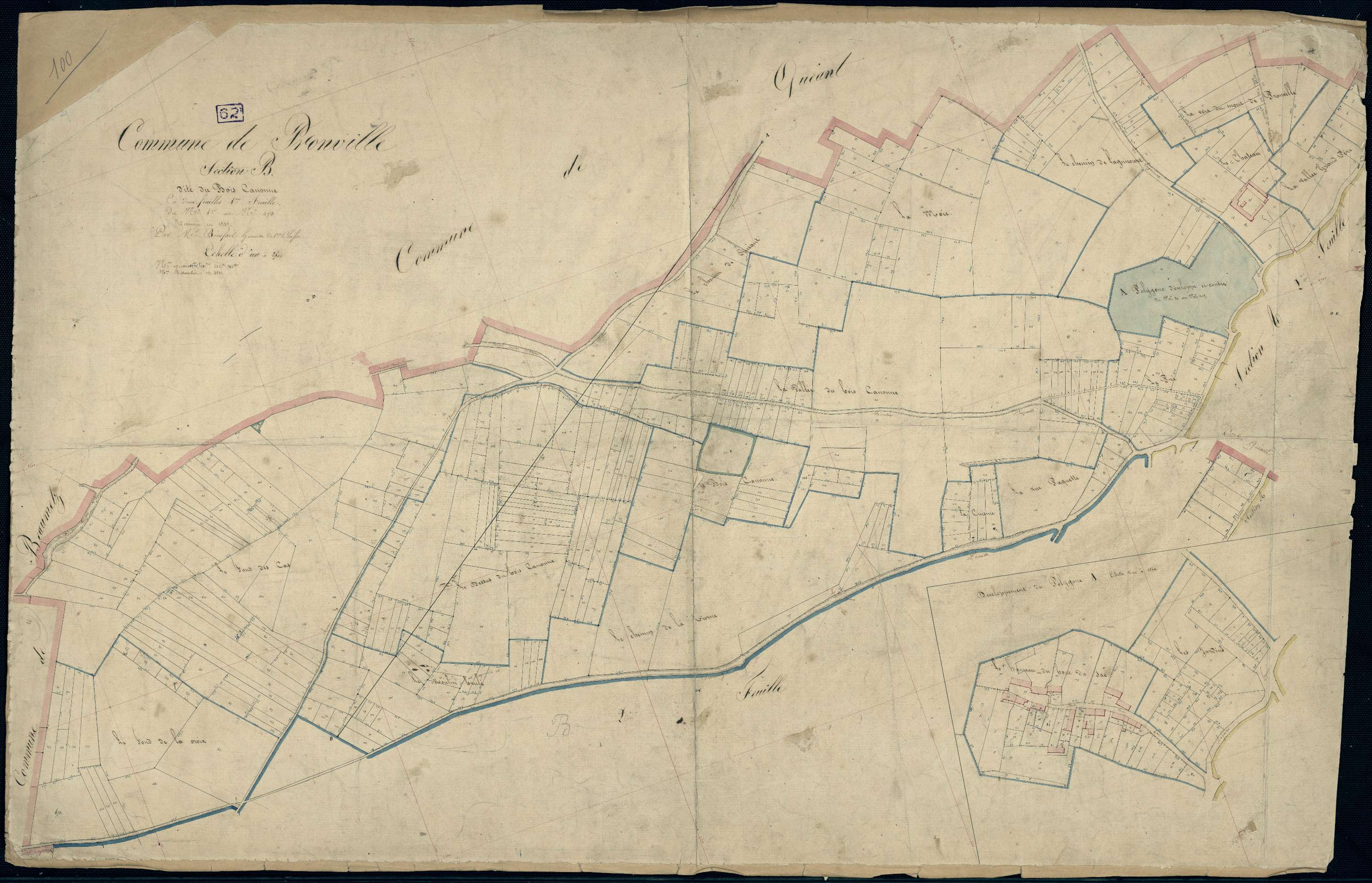 Pronville - Section B, 1re feuille