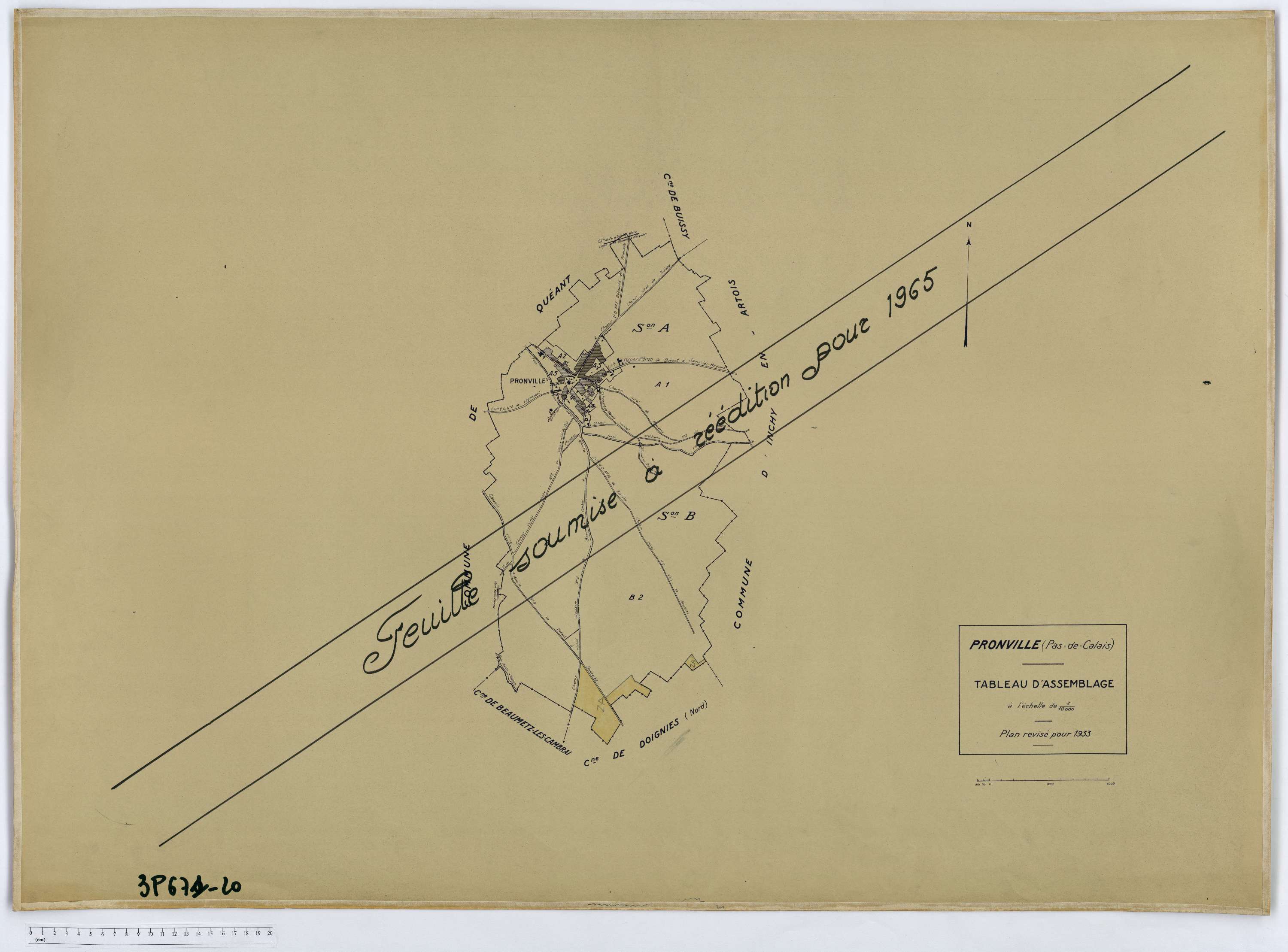Pronville - Tableau d'assemblage.