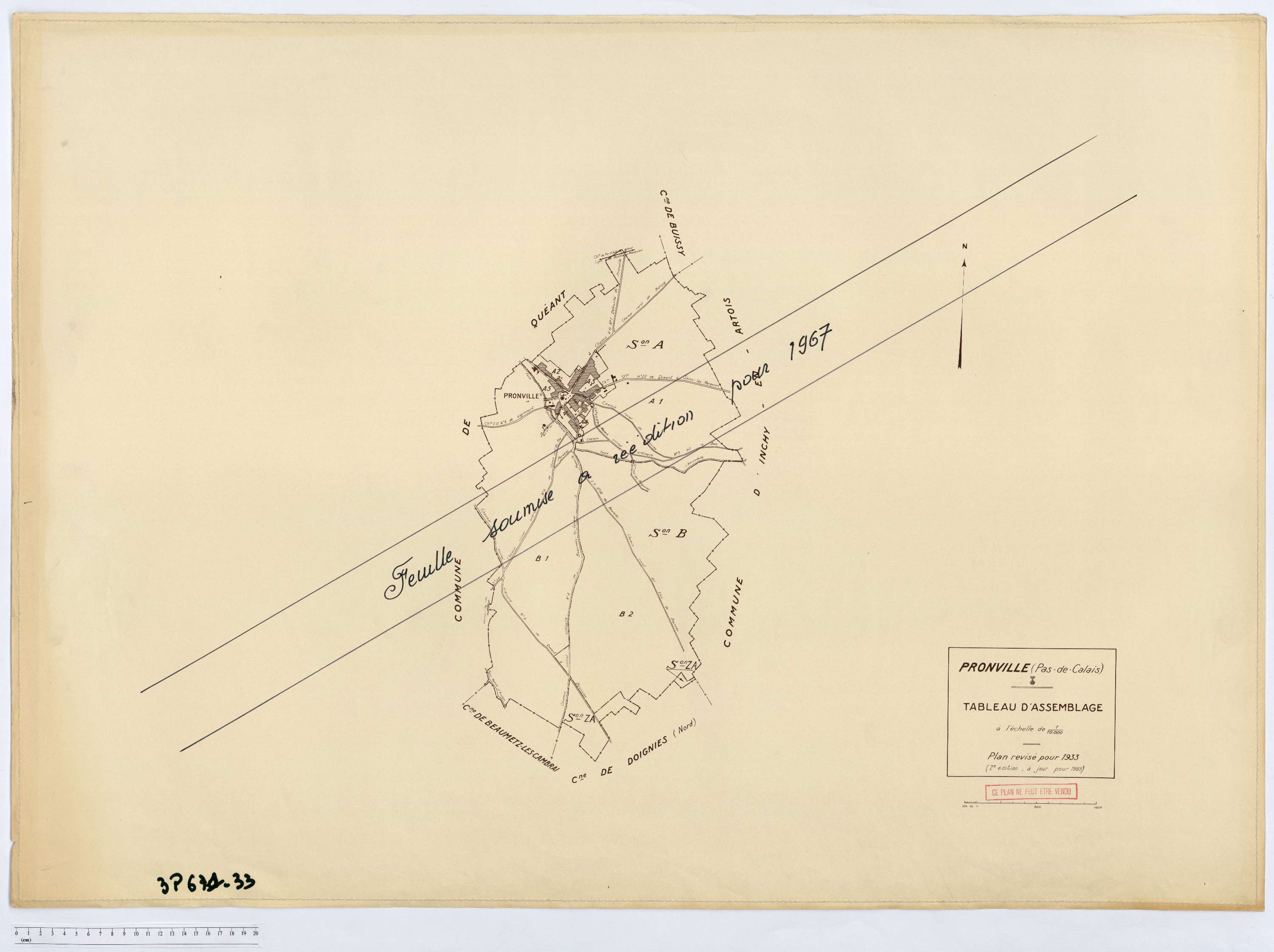 Pronville - Tableau d'assemblage.