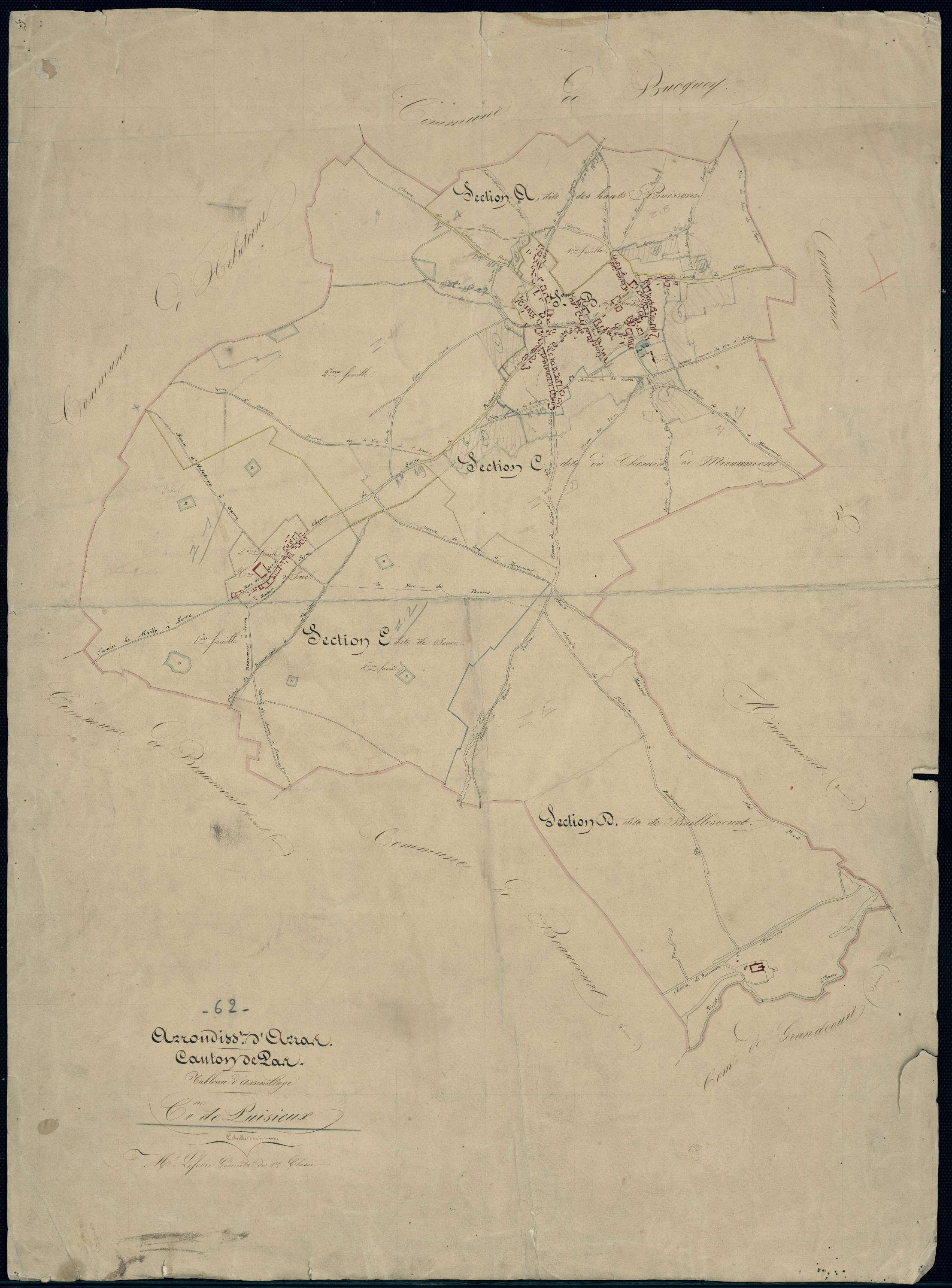 Puisieux - Tableau d'assemblage