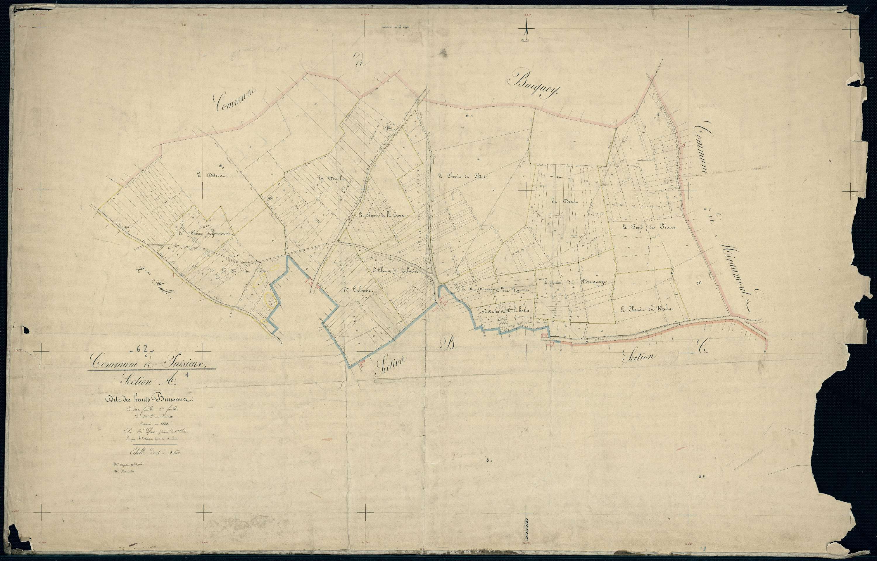 Puisieux - Section A, 1re feuille