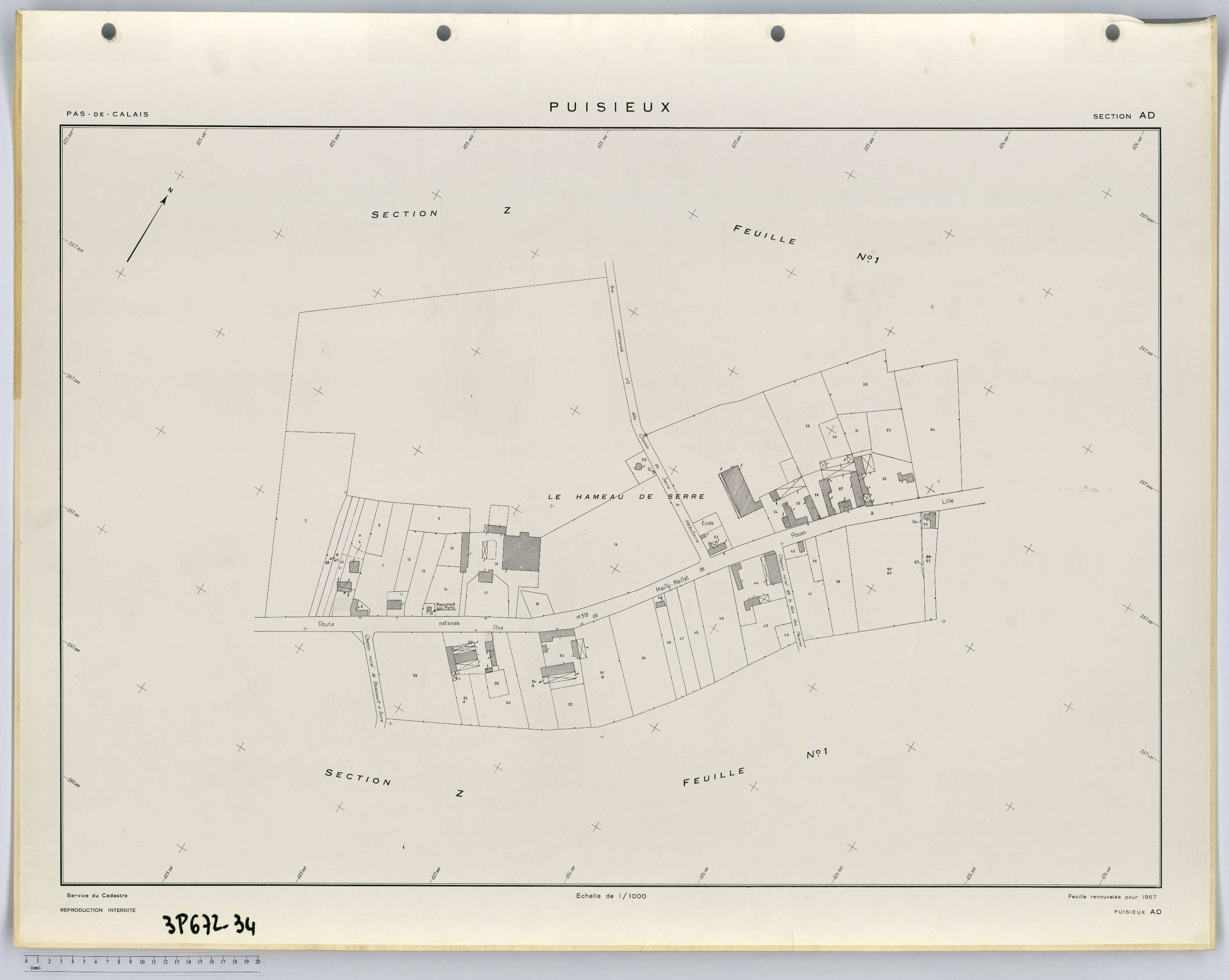 Puisieux - Section AD.