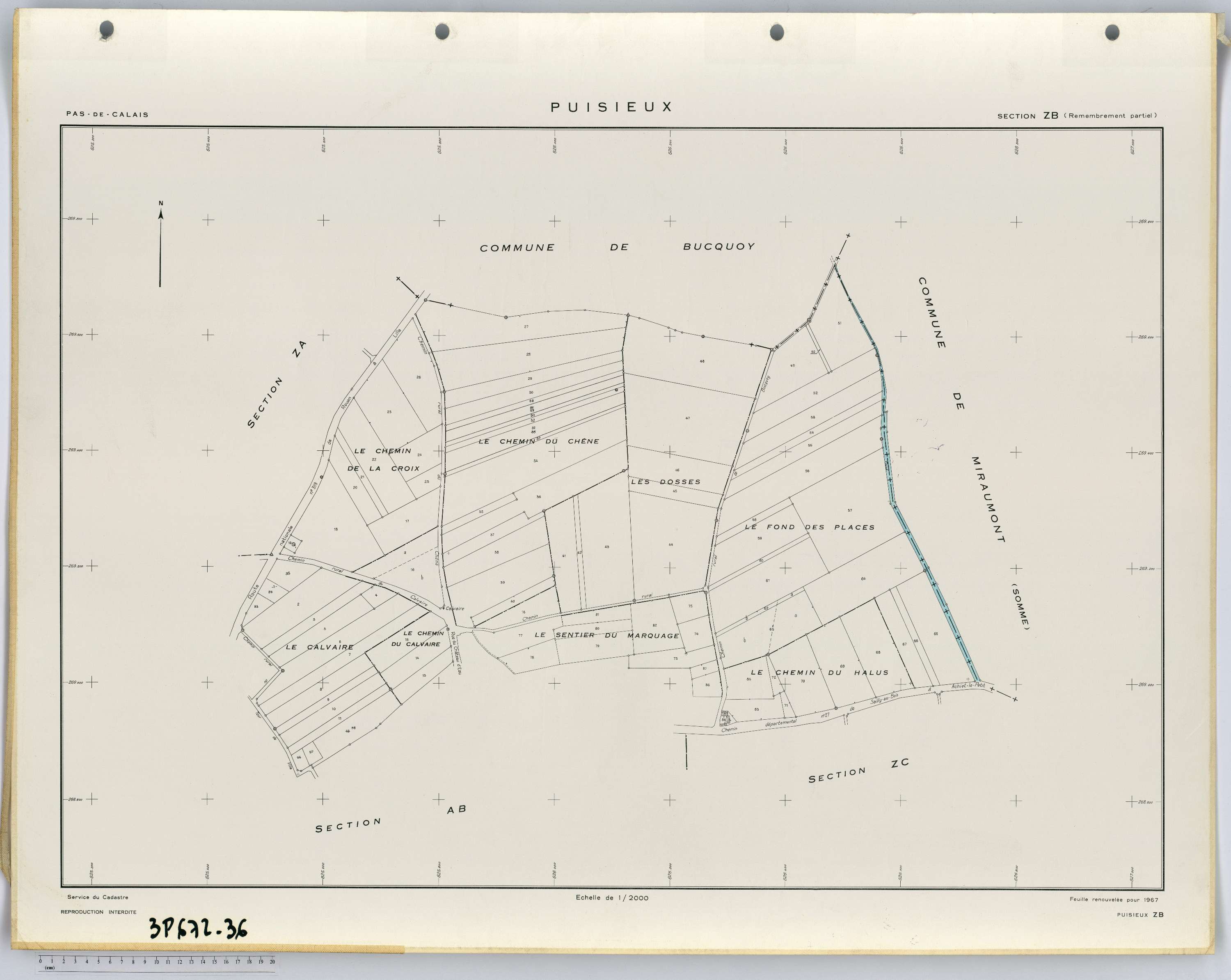 Puisieux - Section ZB.