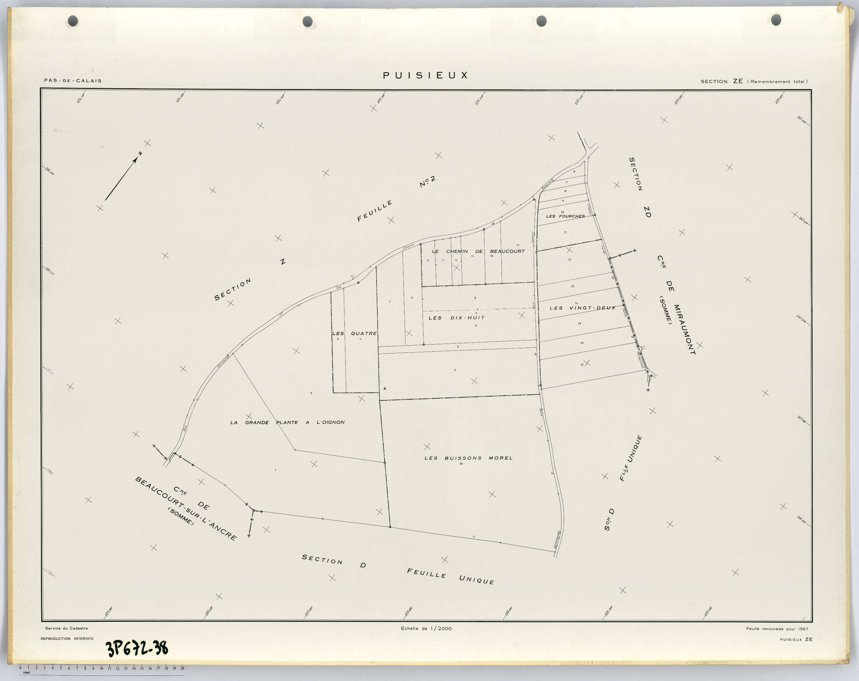 Puisieux - Section ZE.
