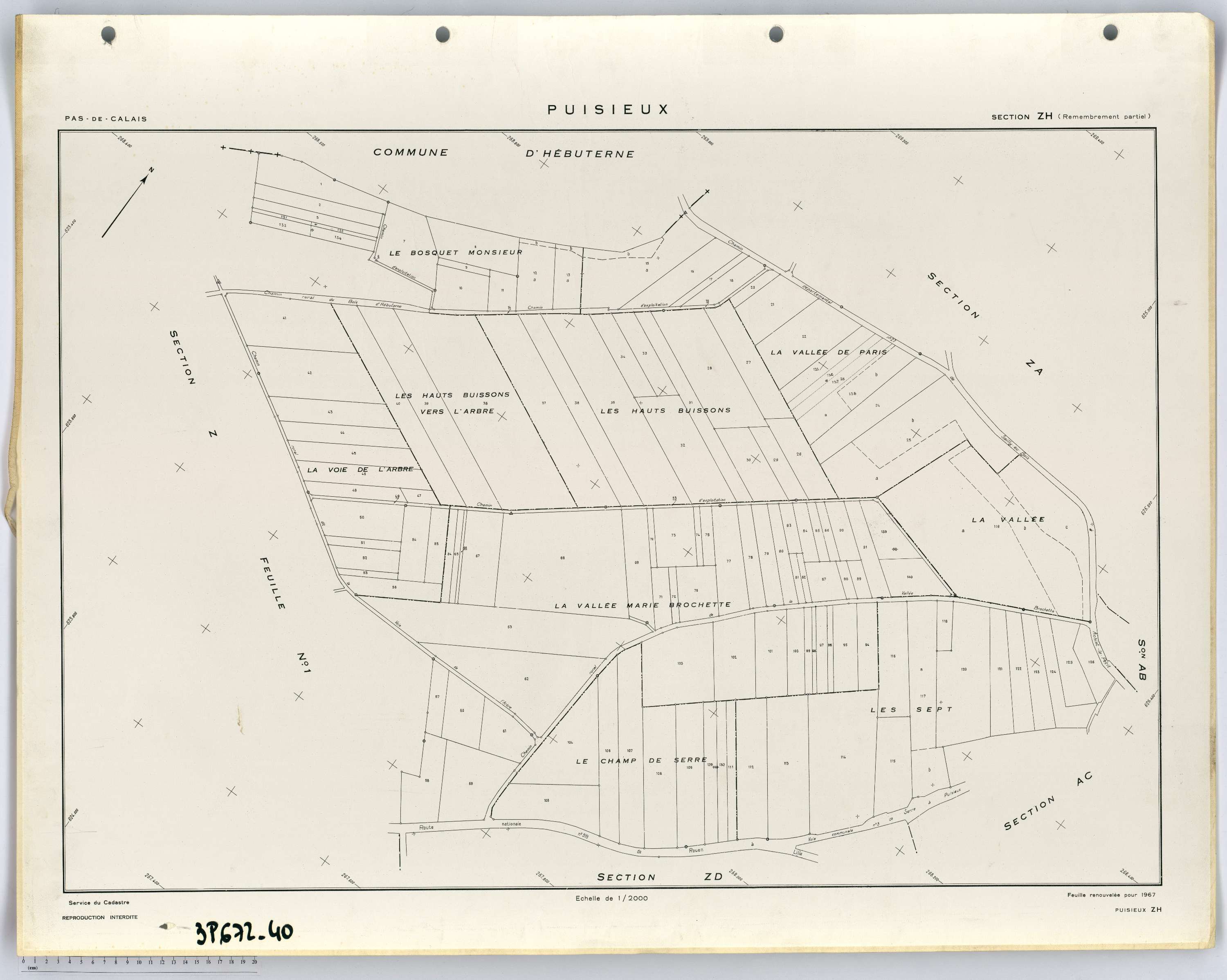 Puisieux - Section ZH.