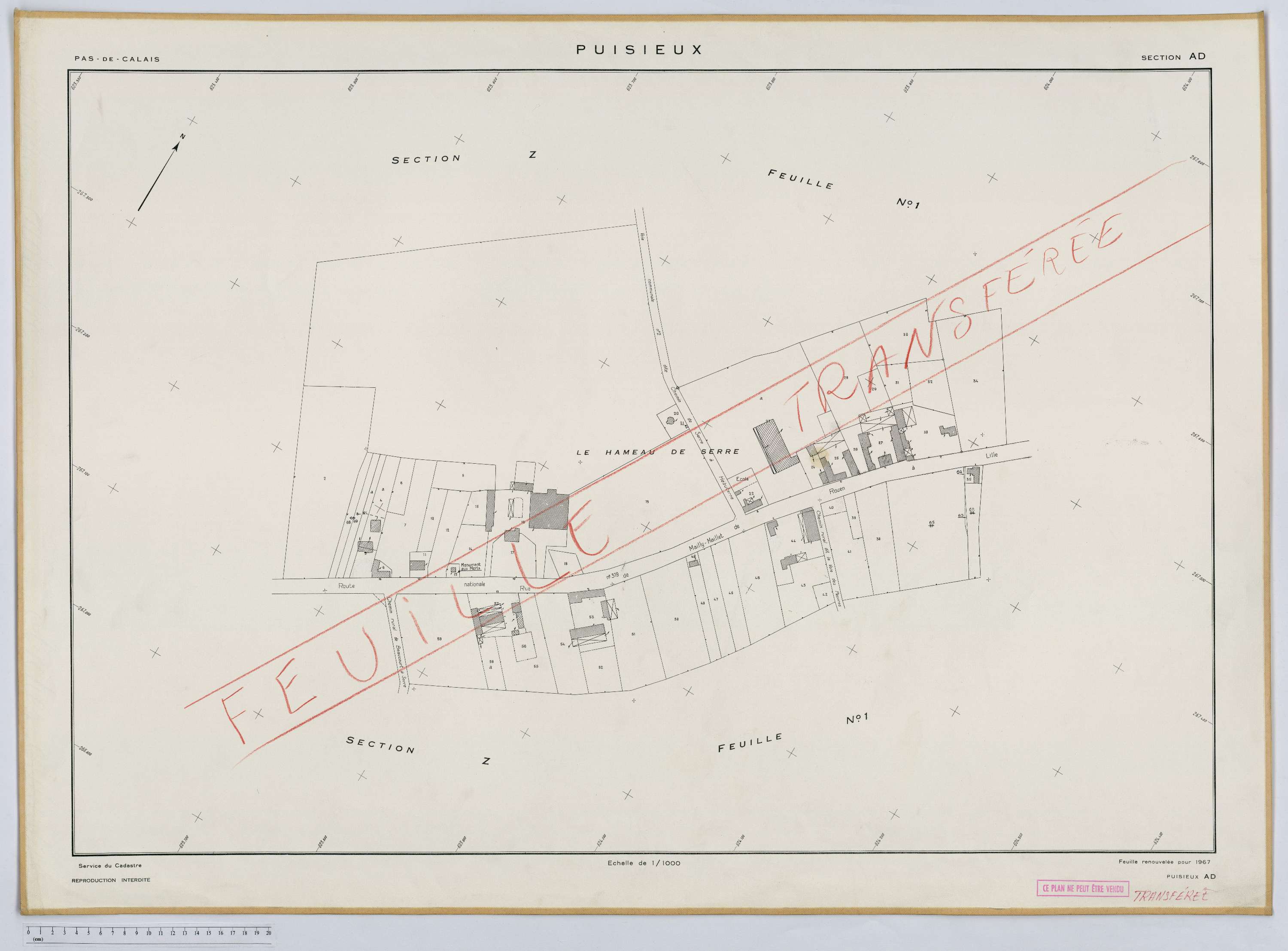 Puisieux - Section AD.