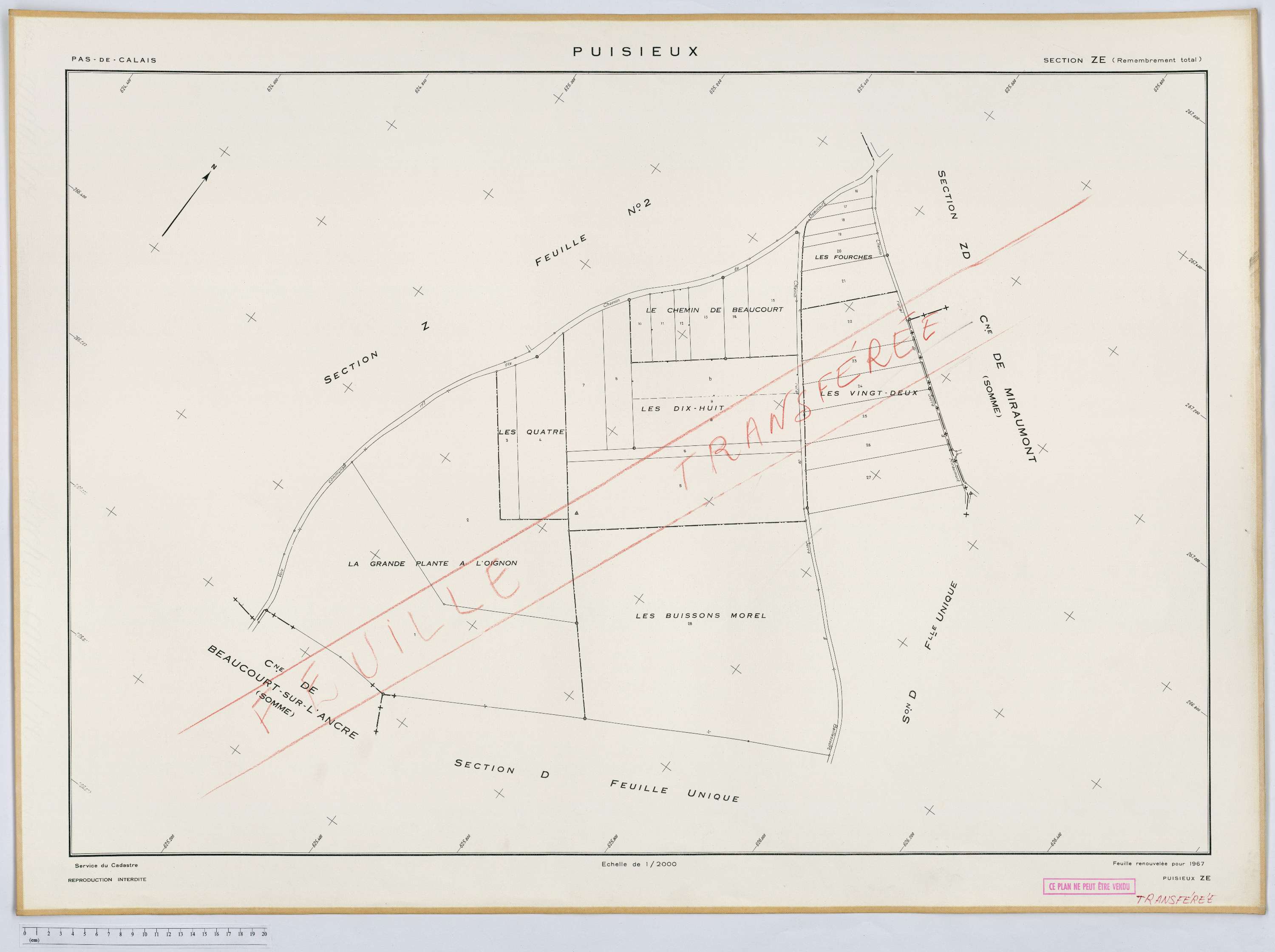 Puisieux - Section ZE.