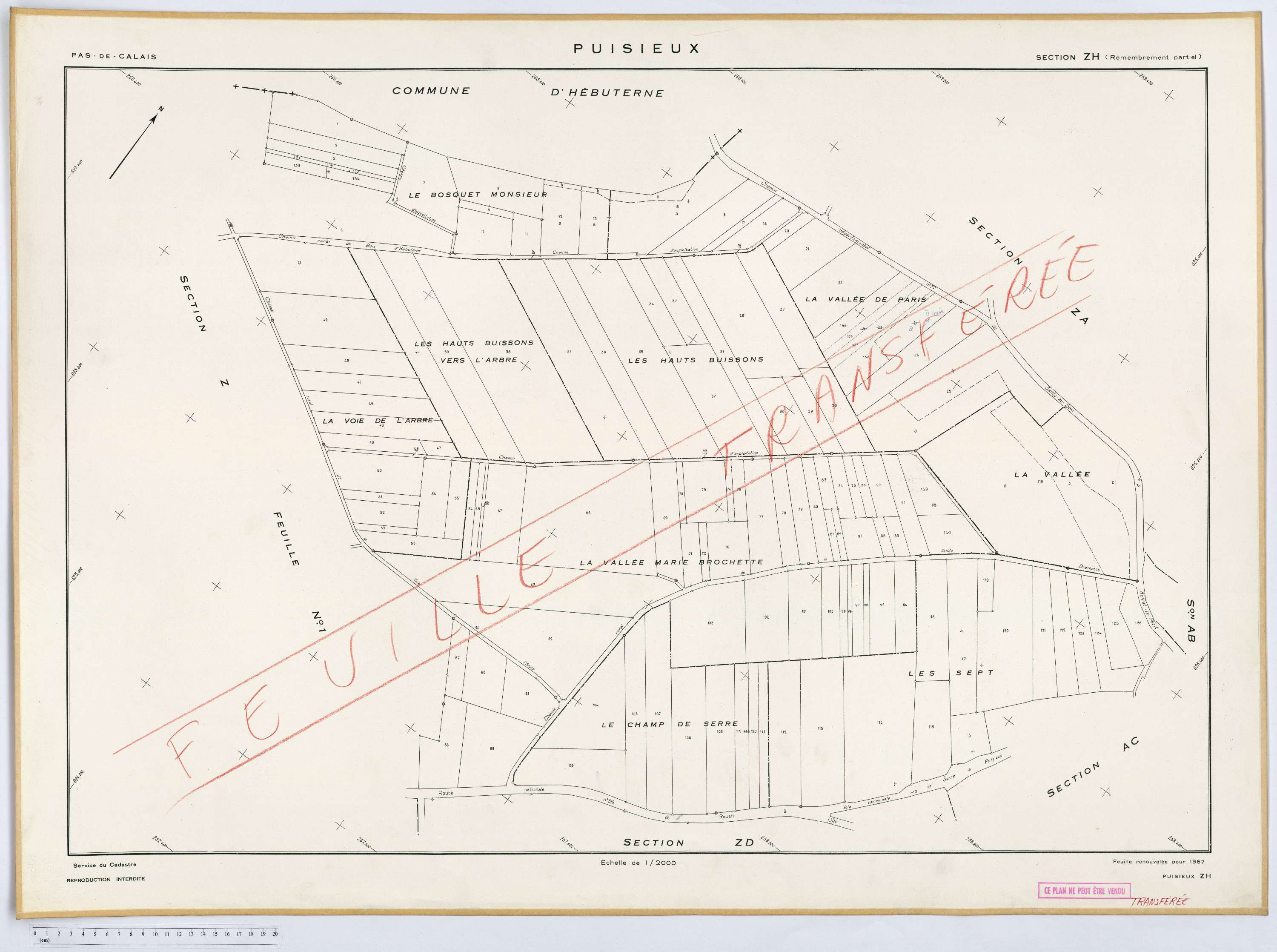 Puisieux - Section ZH.