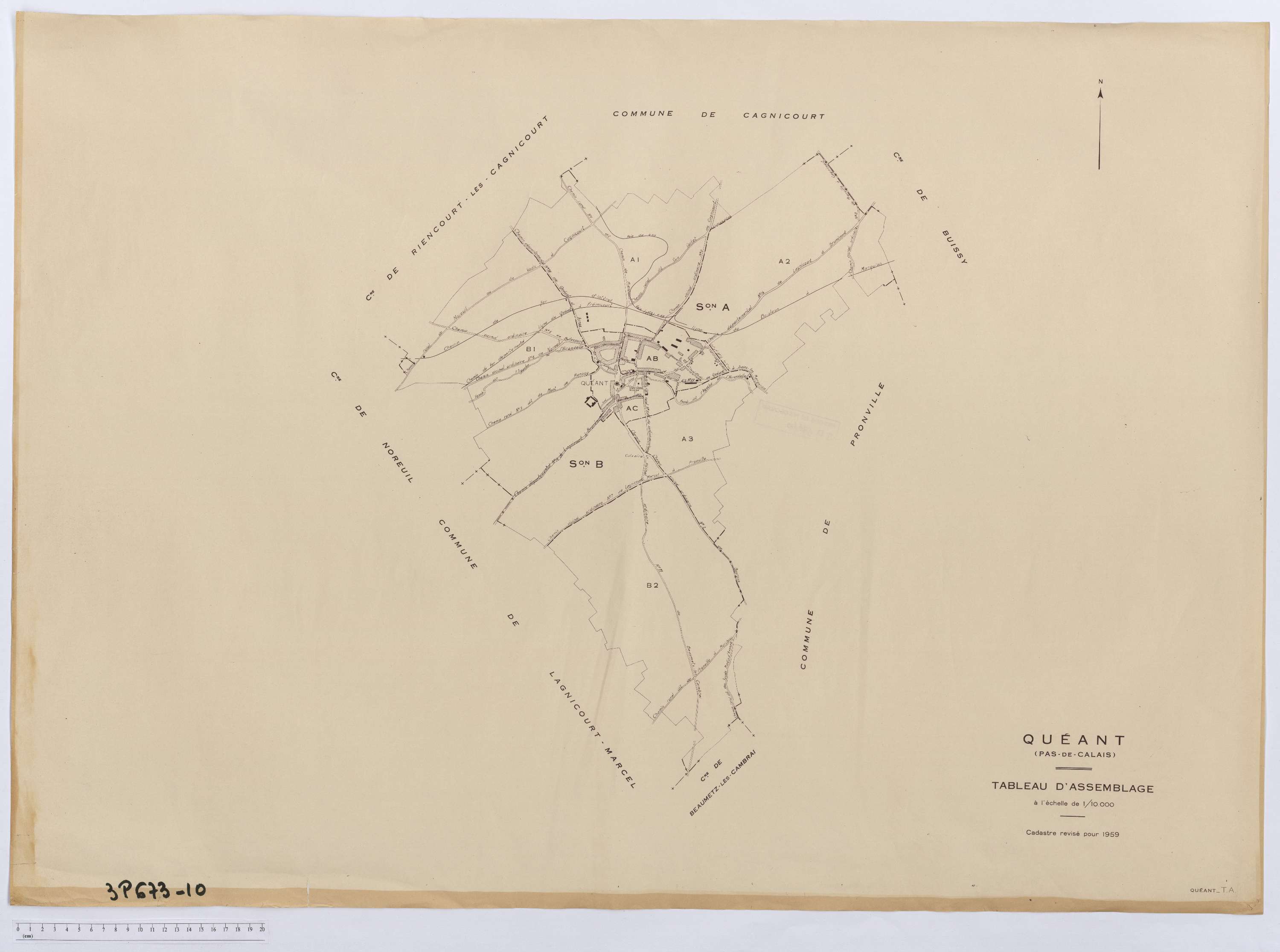 Quéant - Tableau d'assemblage.