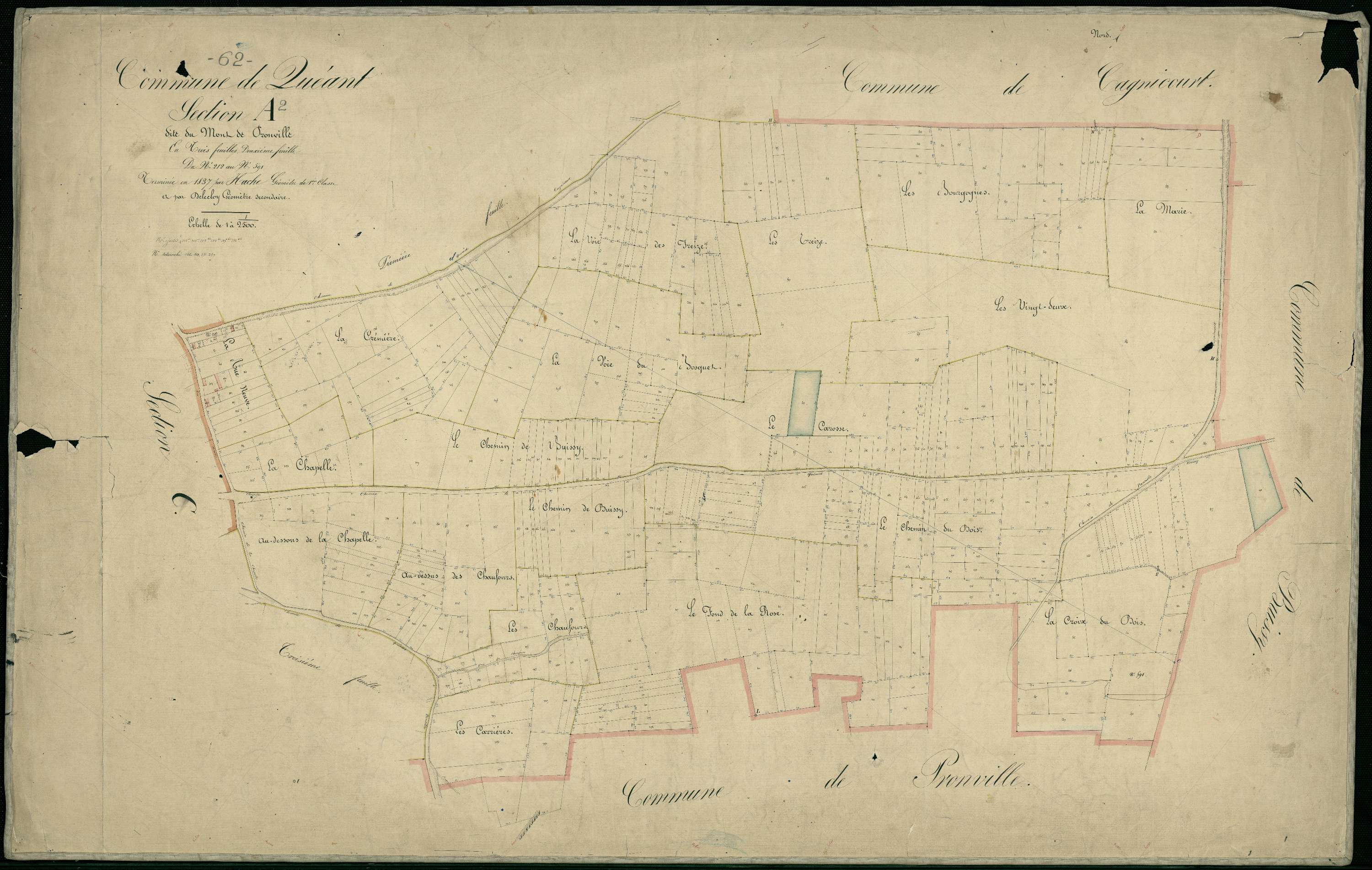 Quéant - Section A, 2e feuille