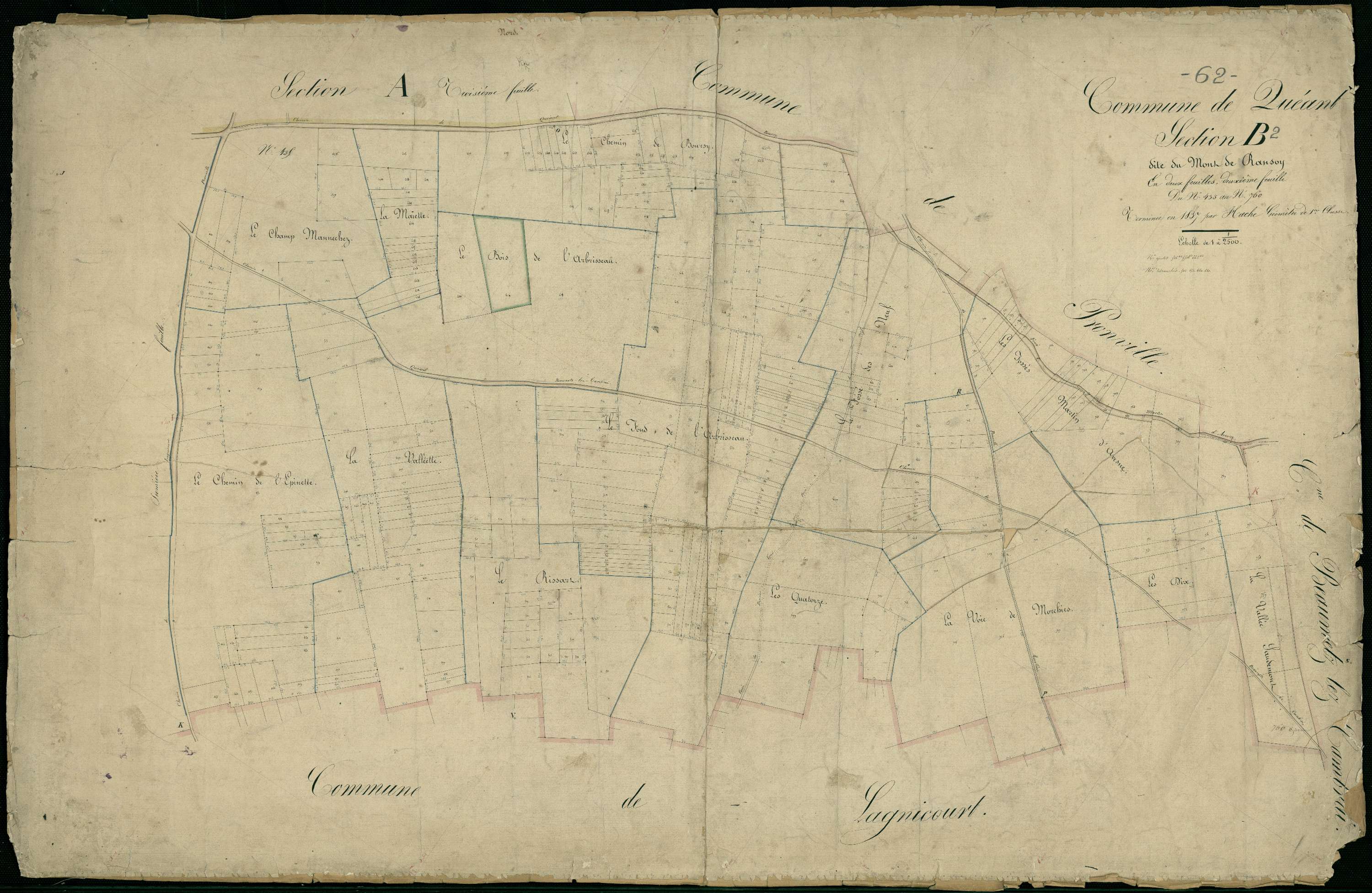 Quéant - Section B, 2e feuille