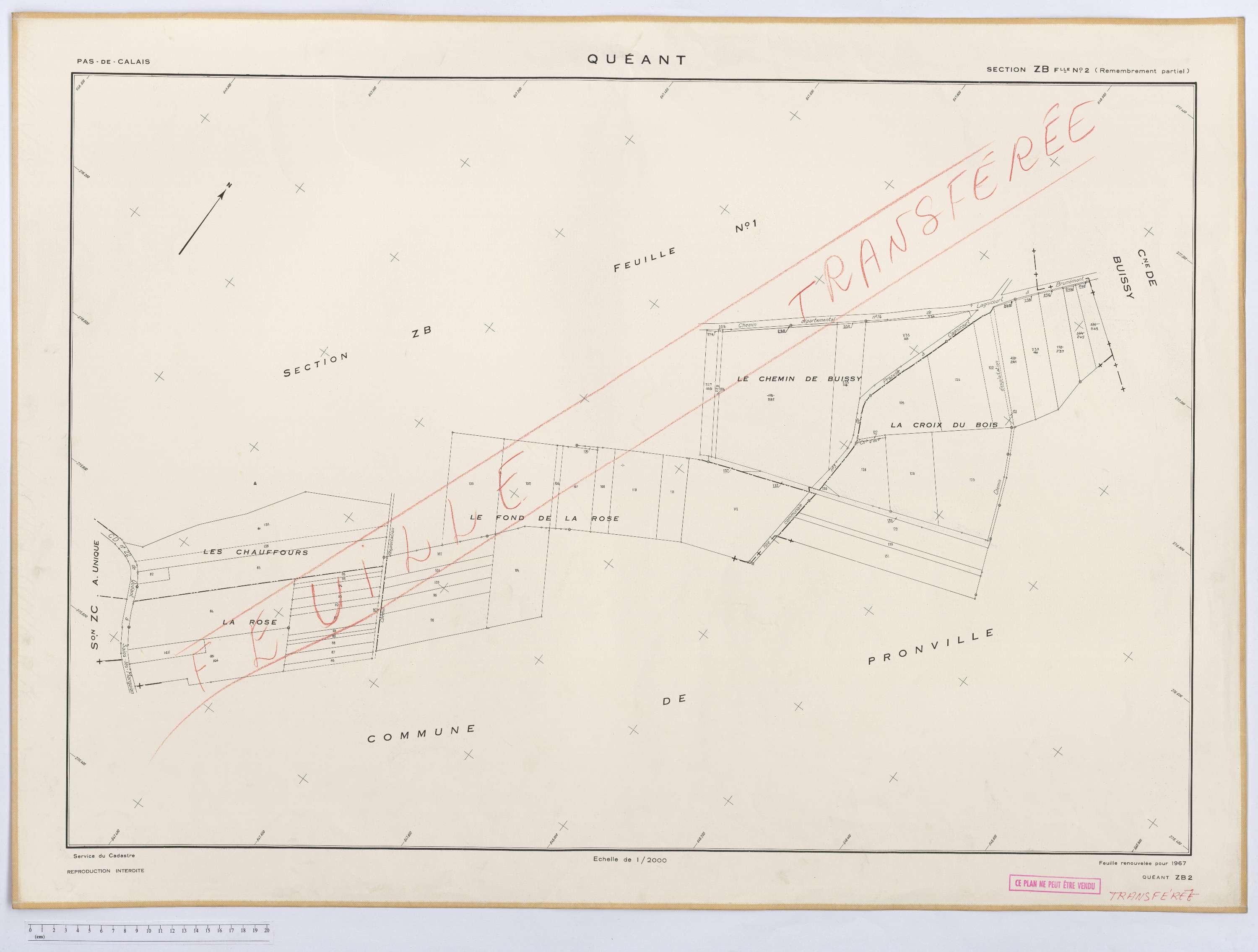 Quéant - Section ZB, feuille 2.