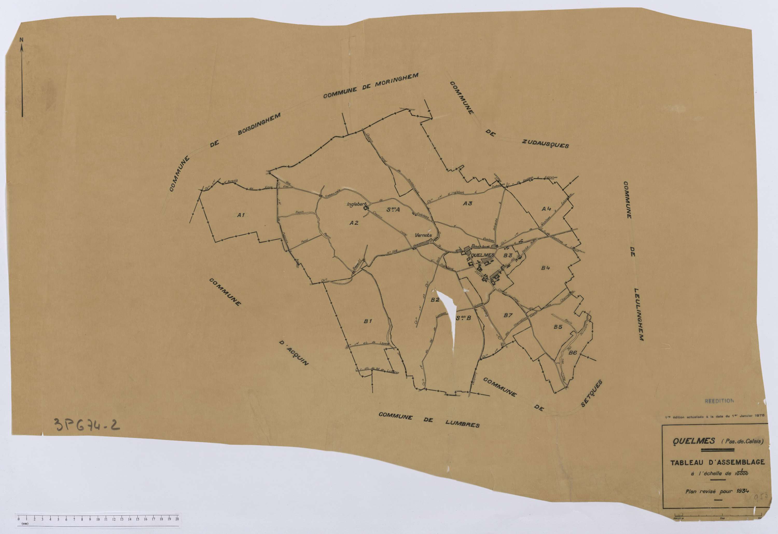 Quelmes - Tableau d'assemblage.
