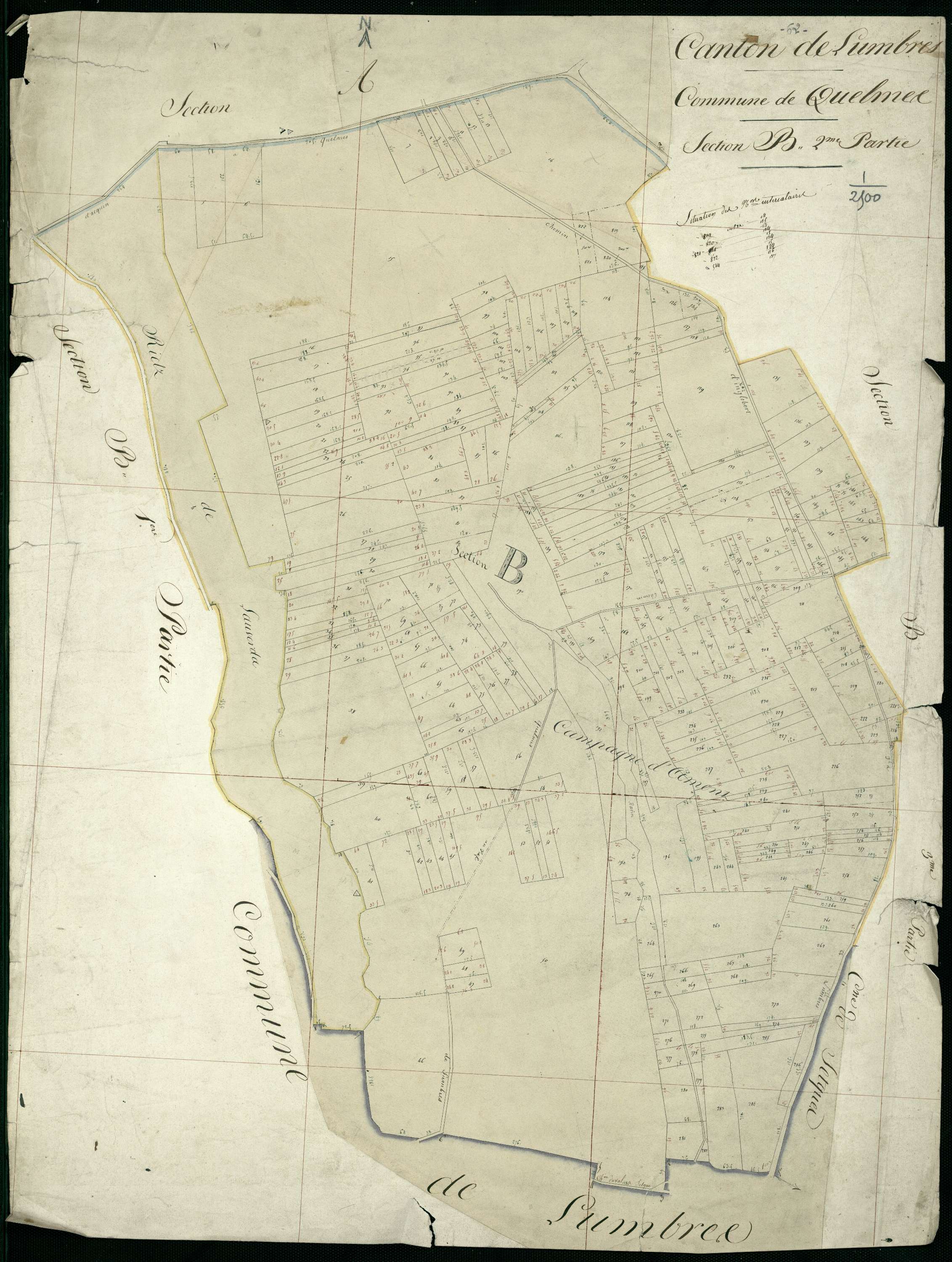 Quelmes - Section B, 2e feuille