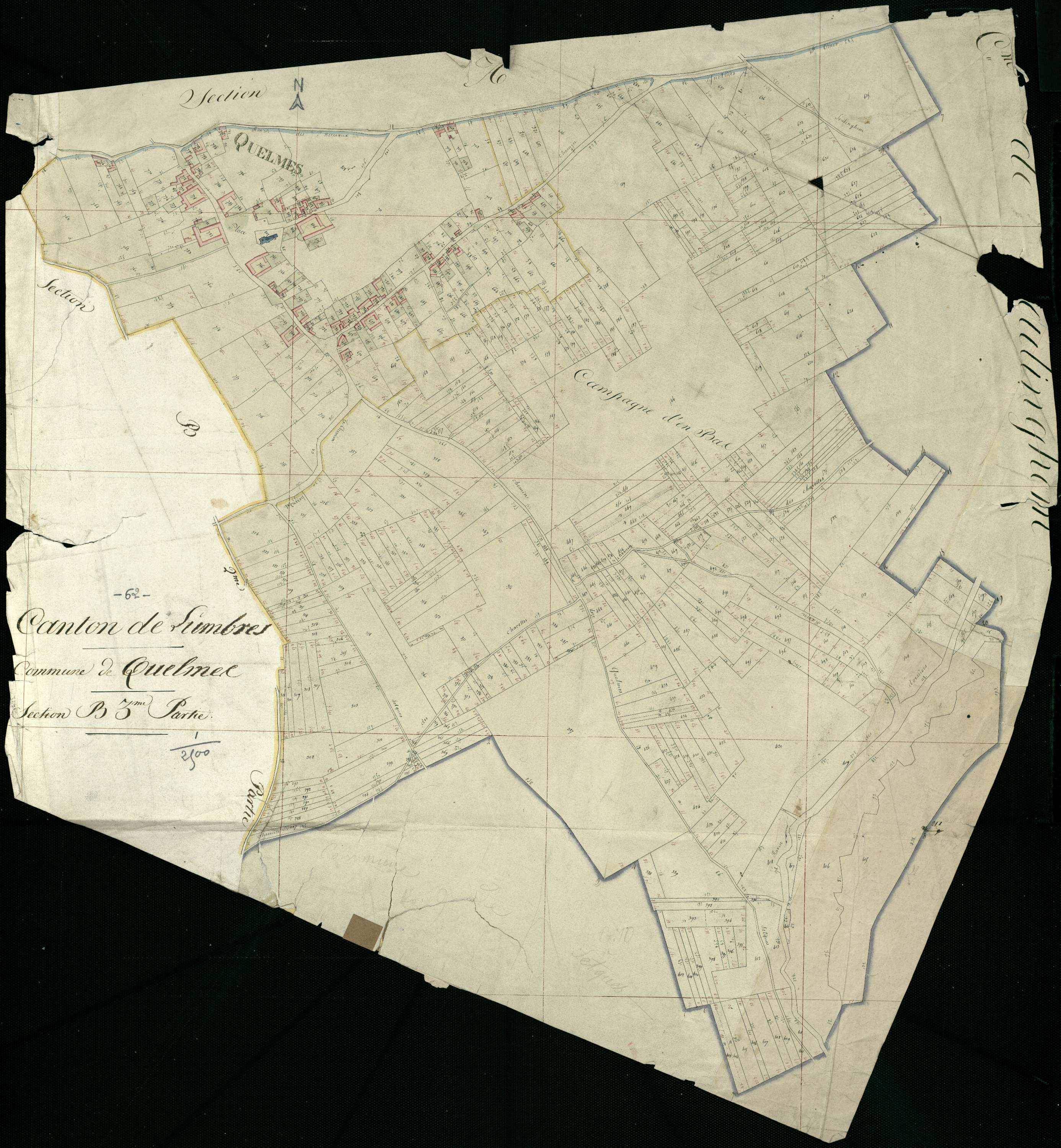 Quelmes - Section B, 3e feuille