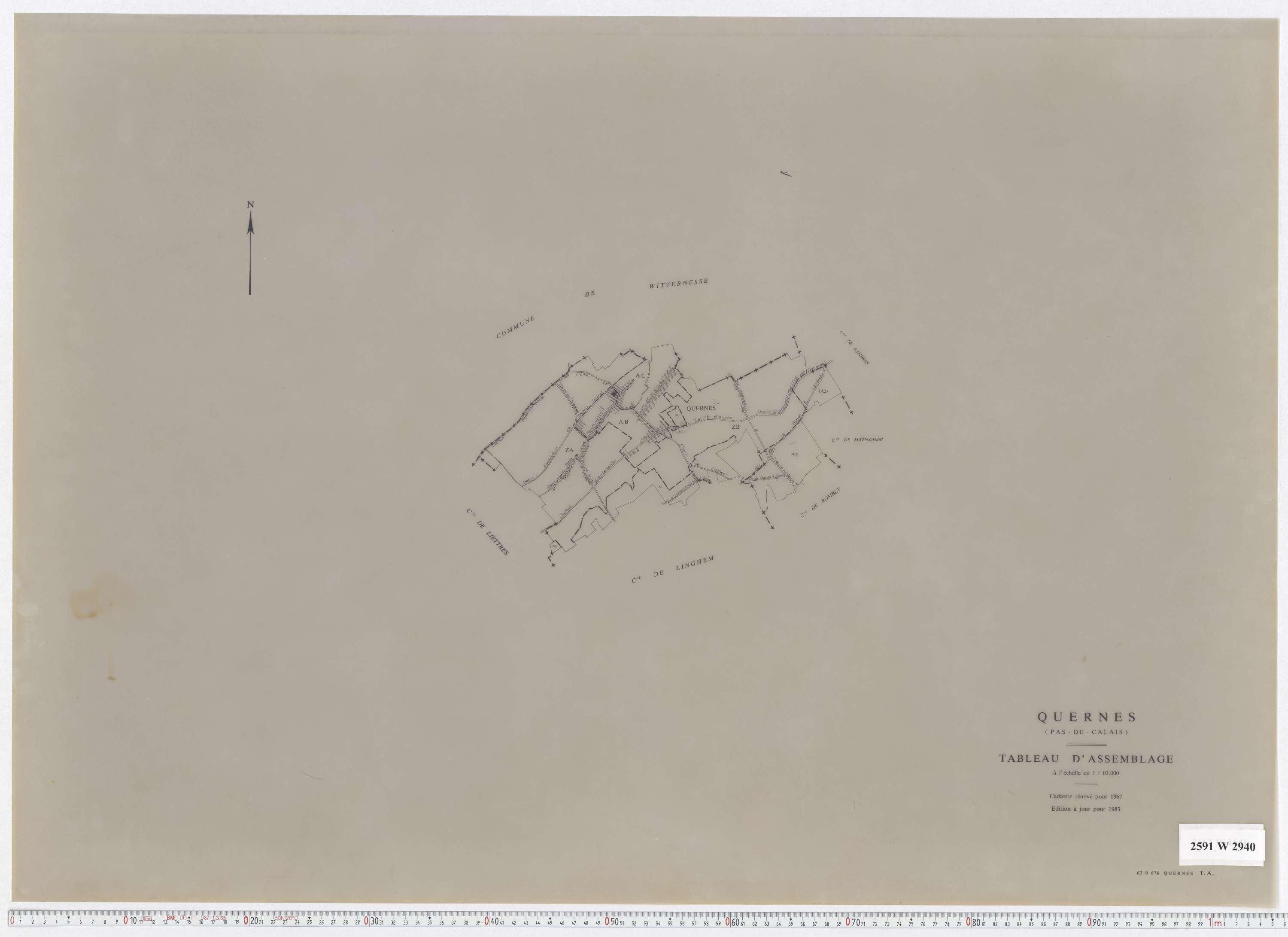 Quernes - Tableau d'assemblage.