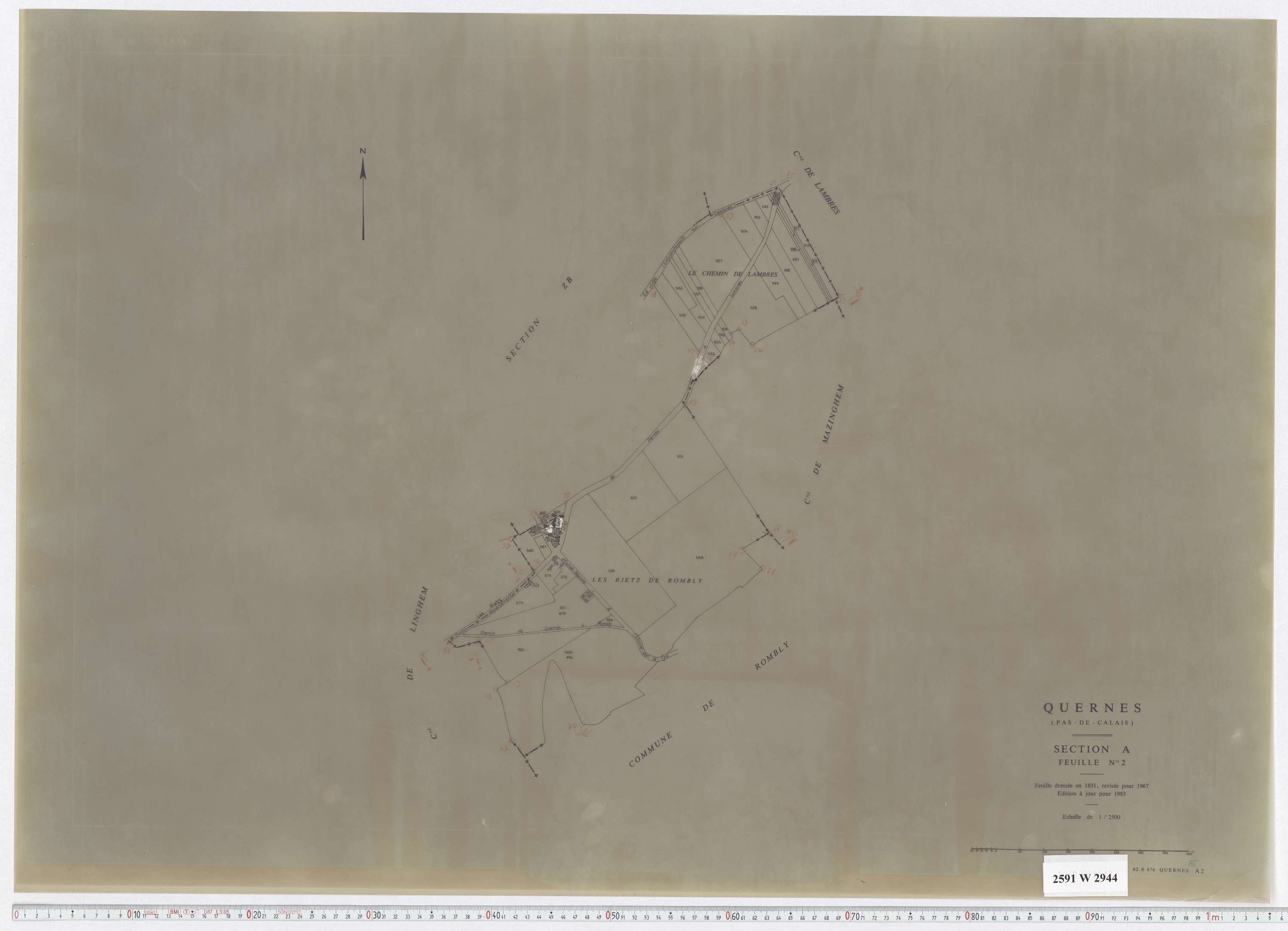Quernes - Section A, feuille 2.