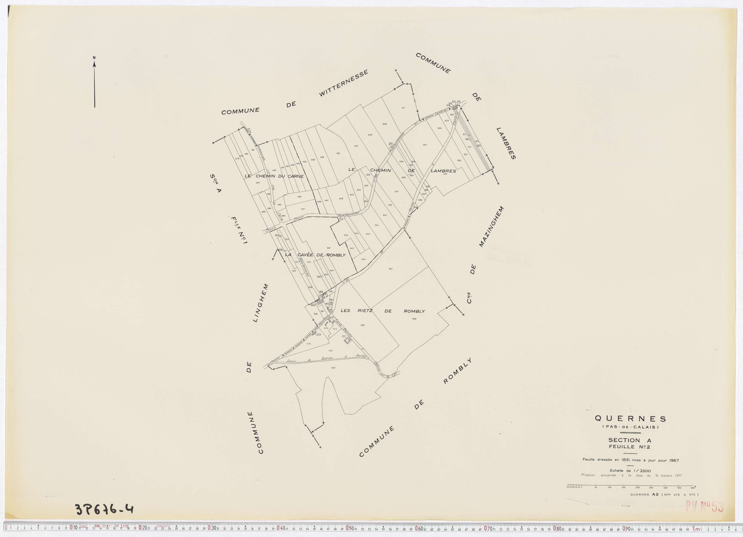 Quernes - Section A, feuille 2.
