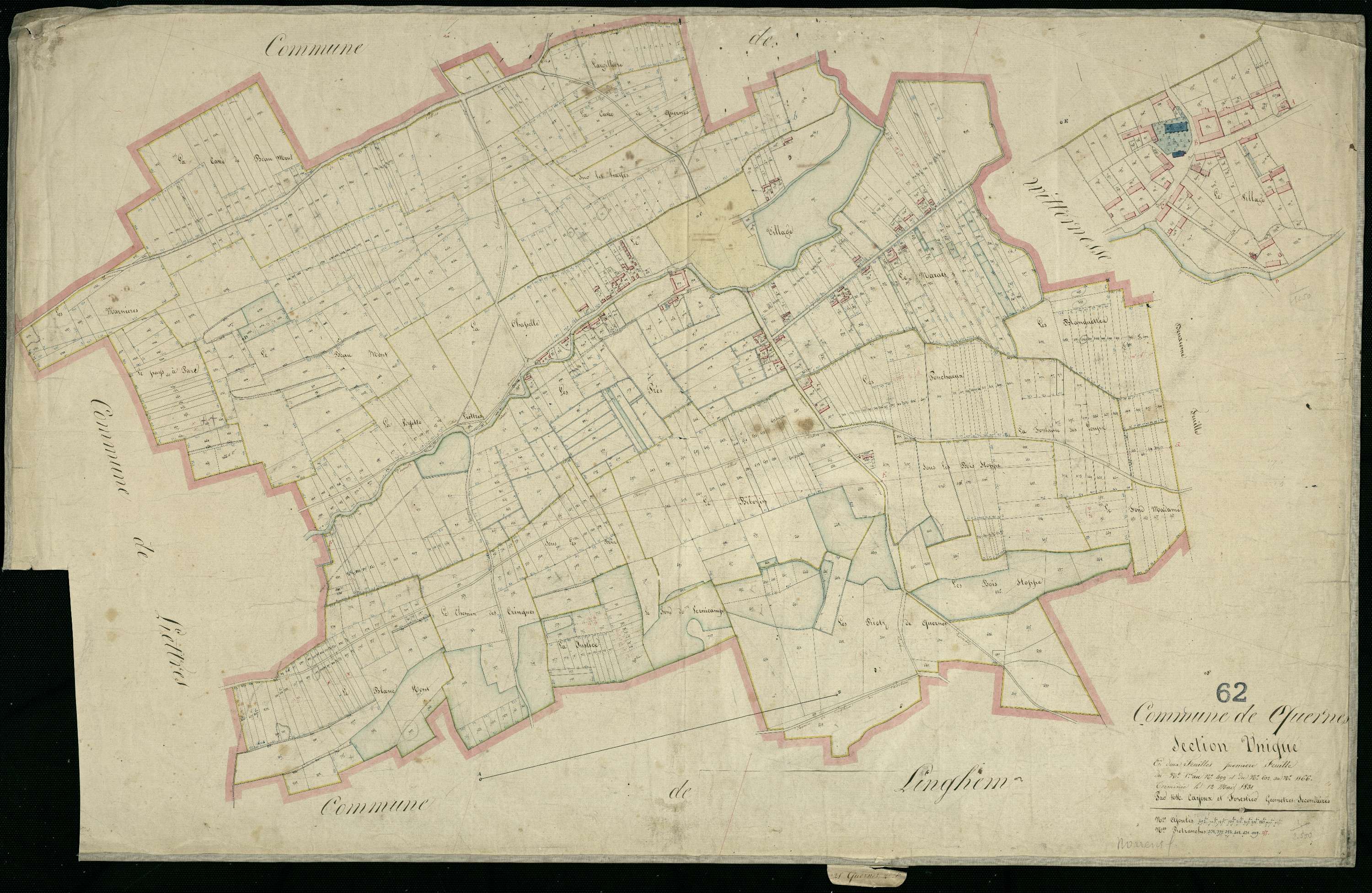 Quernes - Section A, 1re feuille