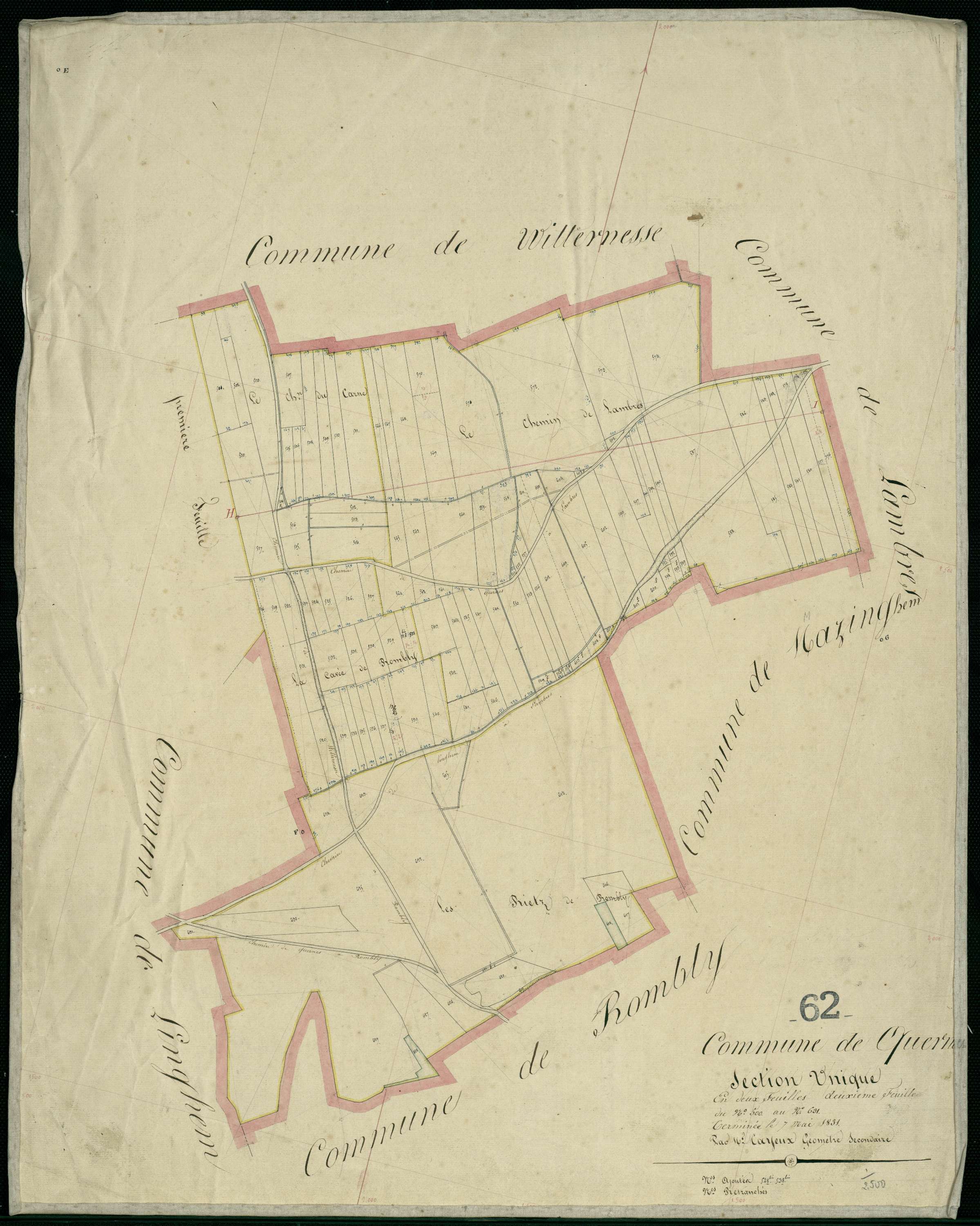 Quernes - Section A, 2e feuille