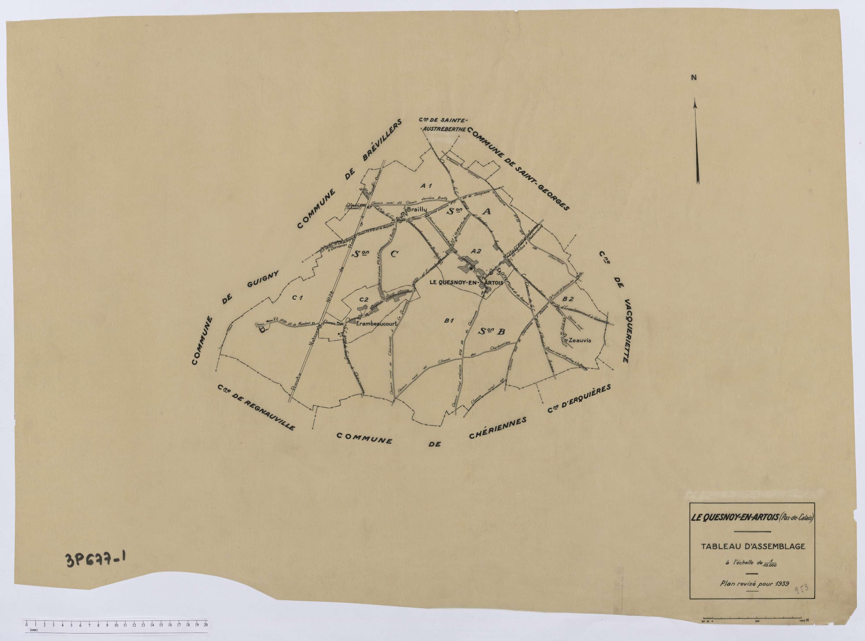 Le Quesnoy-en-Artois - Tableau d'assemblage.