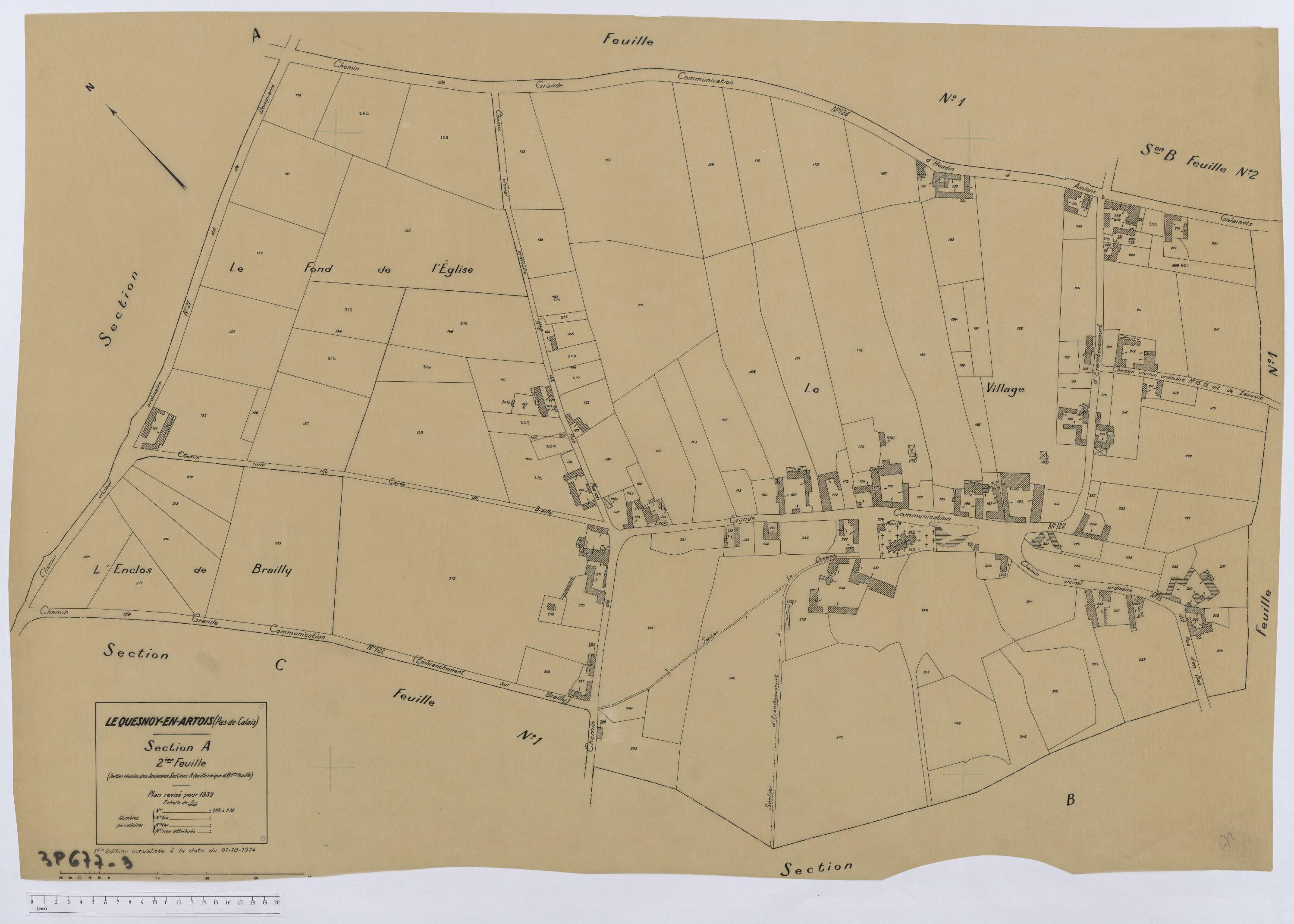 Le Quesnoy-en-Artois - Section A, feuille 2.