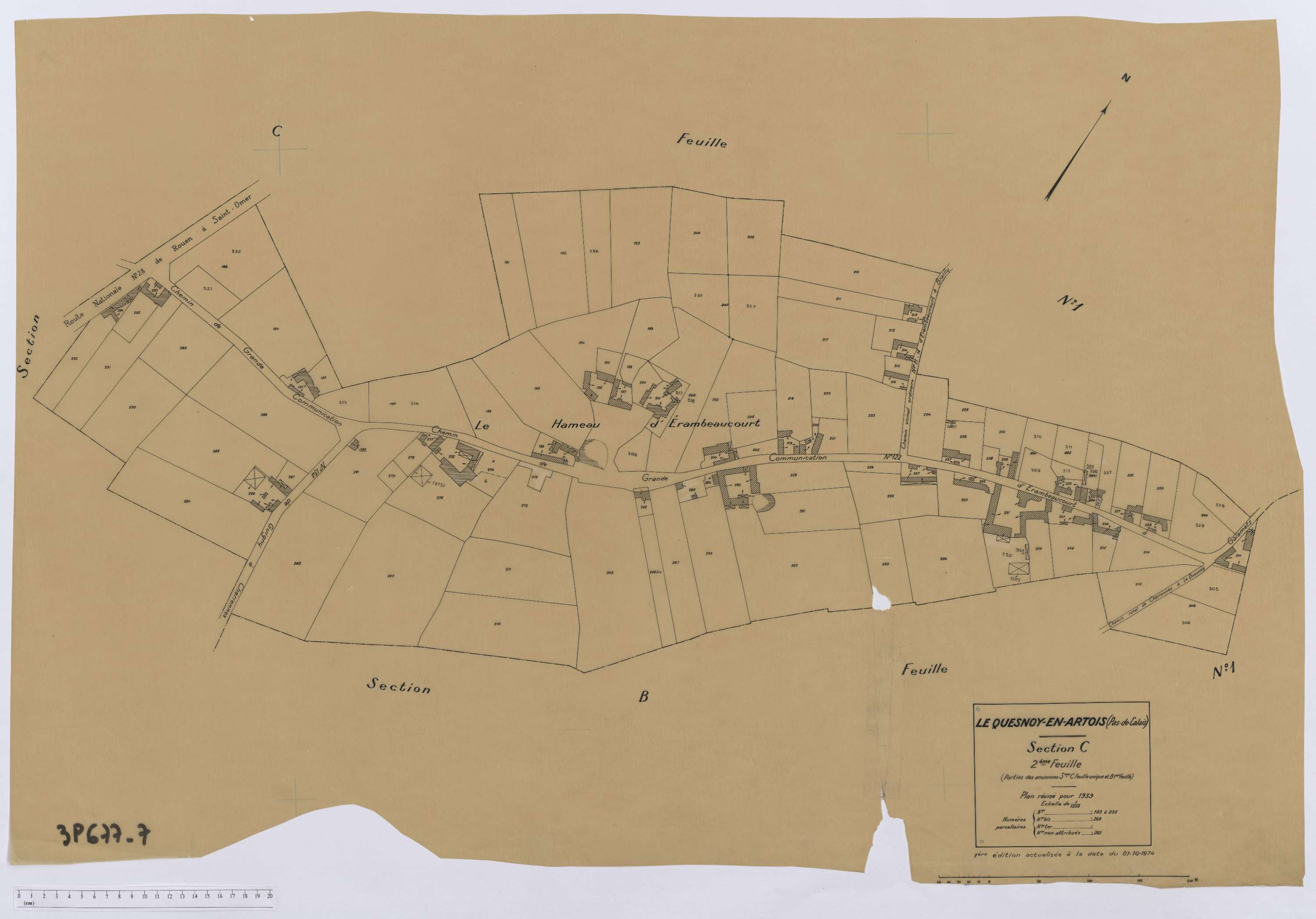 Le Quesnoy-en-Artois - Section C, feuille 2.