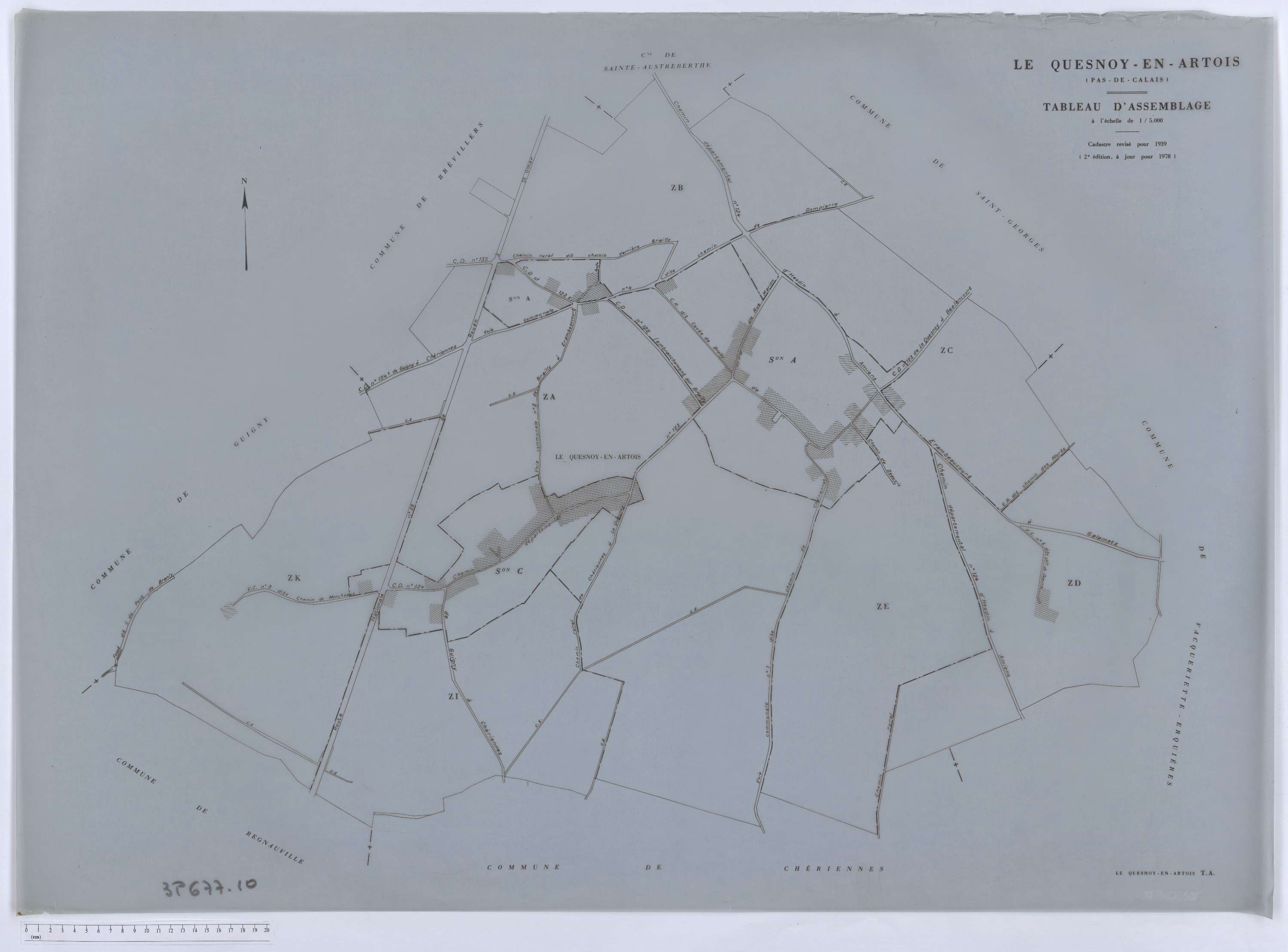 Le Quesnoy-en-Artois - Tableau d'assemblage.