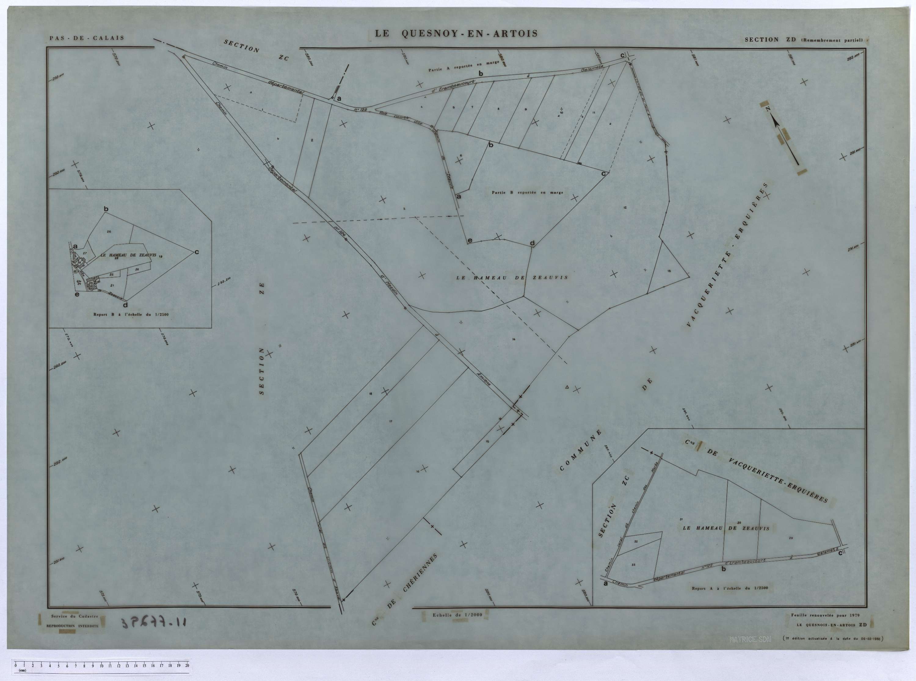 Le Quesnoy-en-Artois - Section ZD.