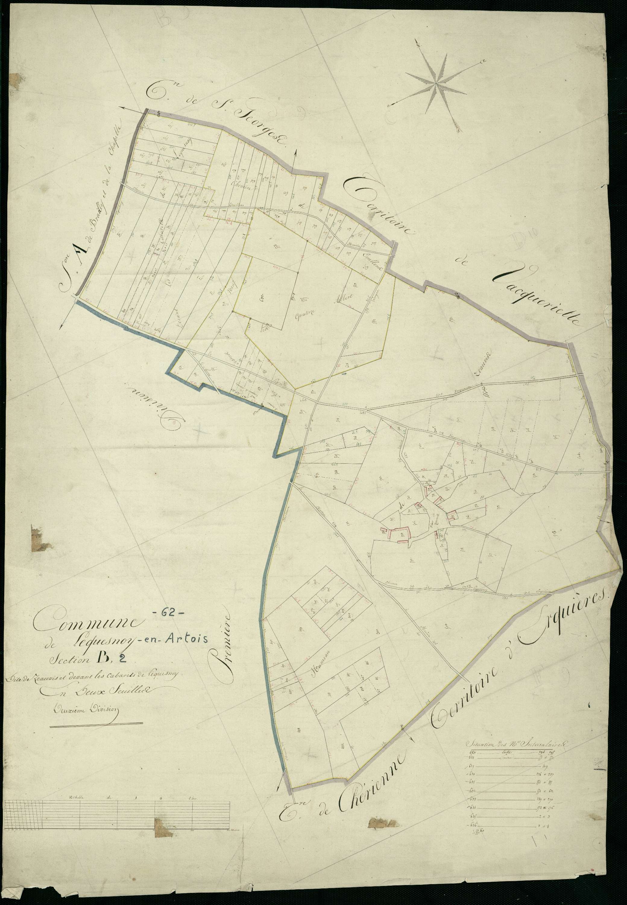 Le Quesnoy-en-Artois - Section B, 2e feuille