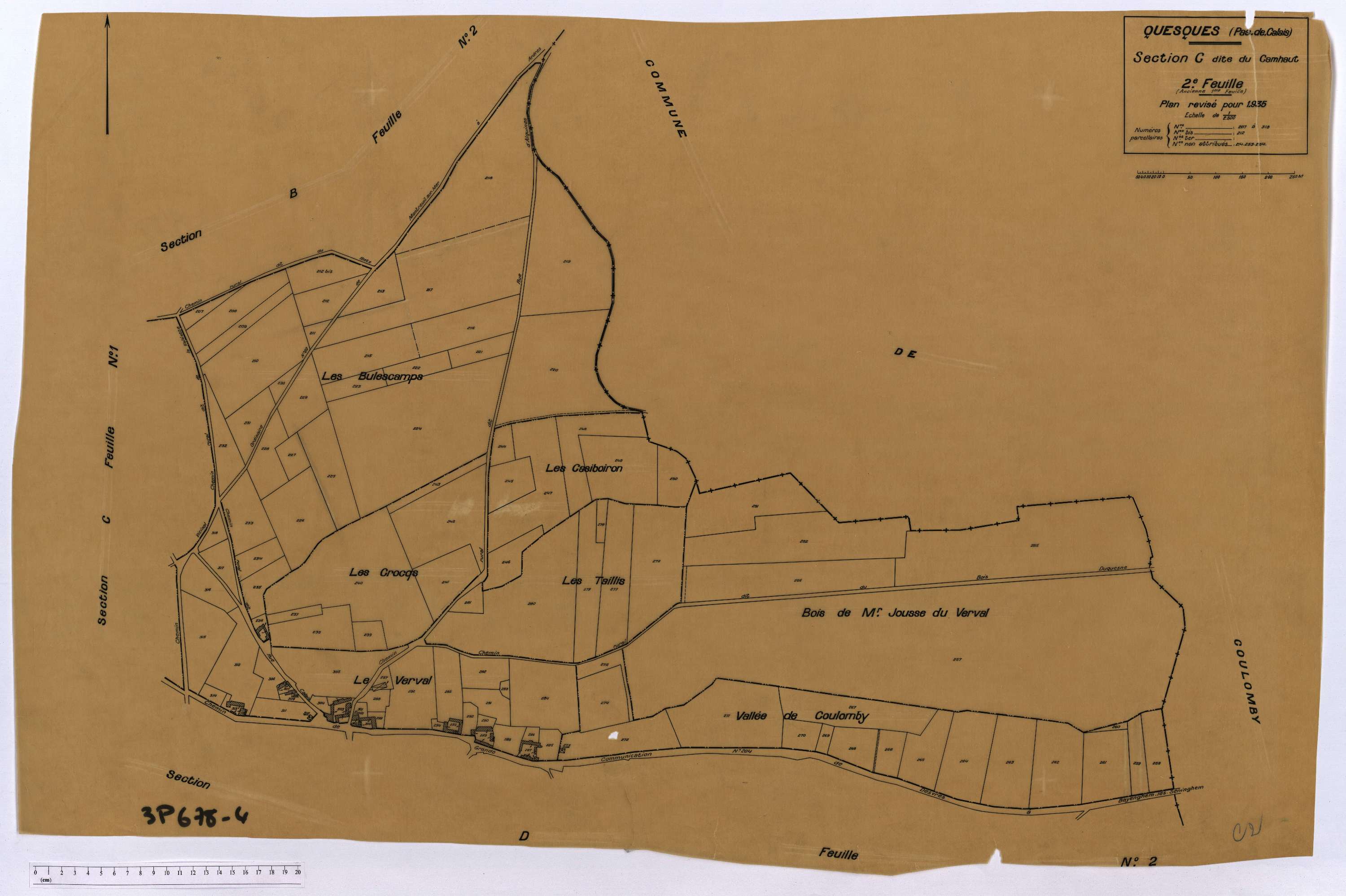 Quesques - Section C, feuille 2.