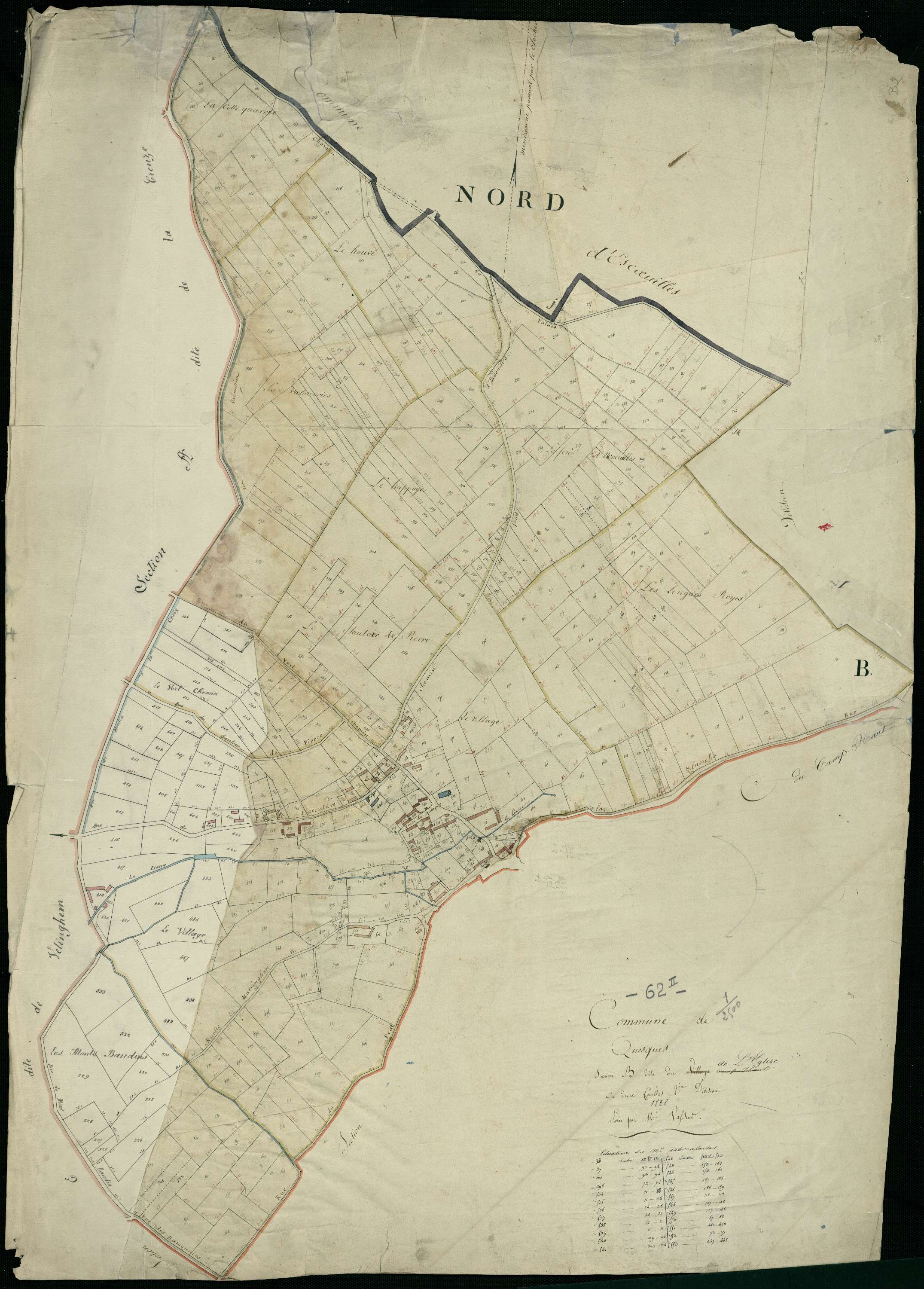 Quesques - Section B, 2e feuille